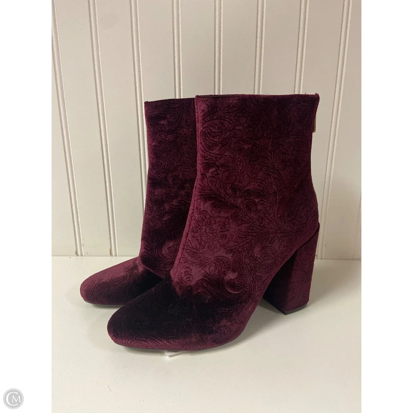 Boots Ankle Heels By Jessica Simpson In Purple, Size: 6.5