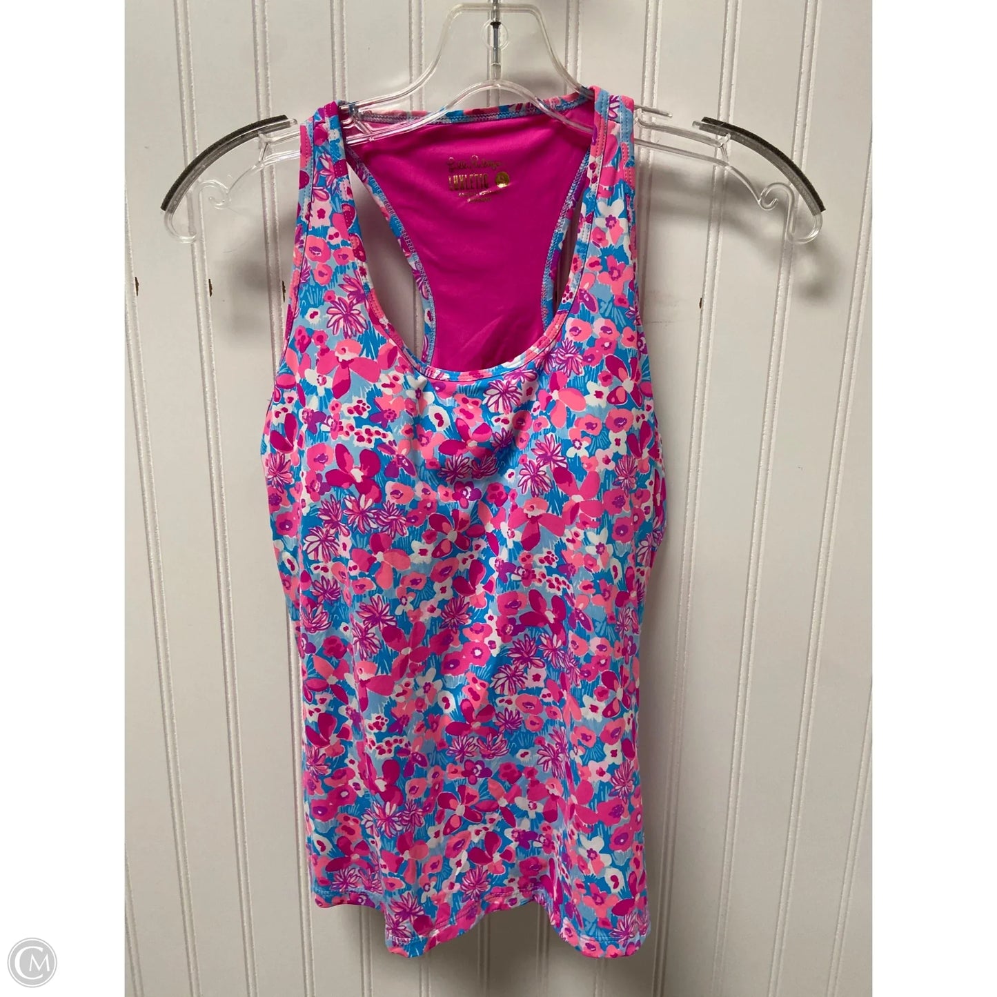 Top Sleeveless Designer By Lilly Pulitzer In Blue & Pink, Size: S