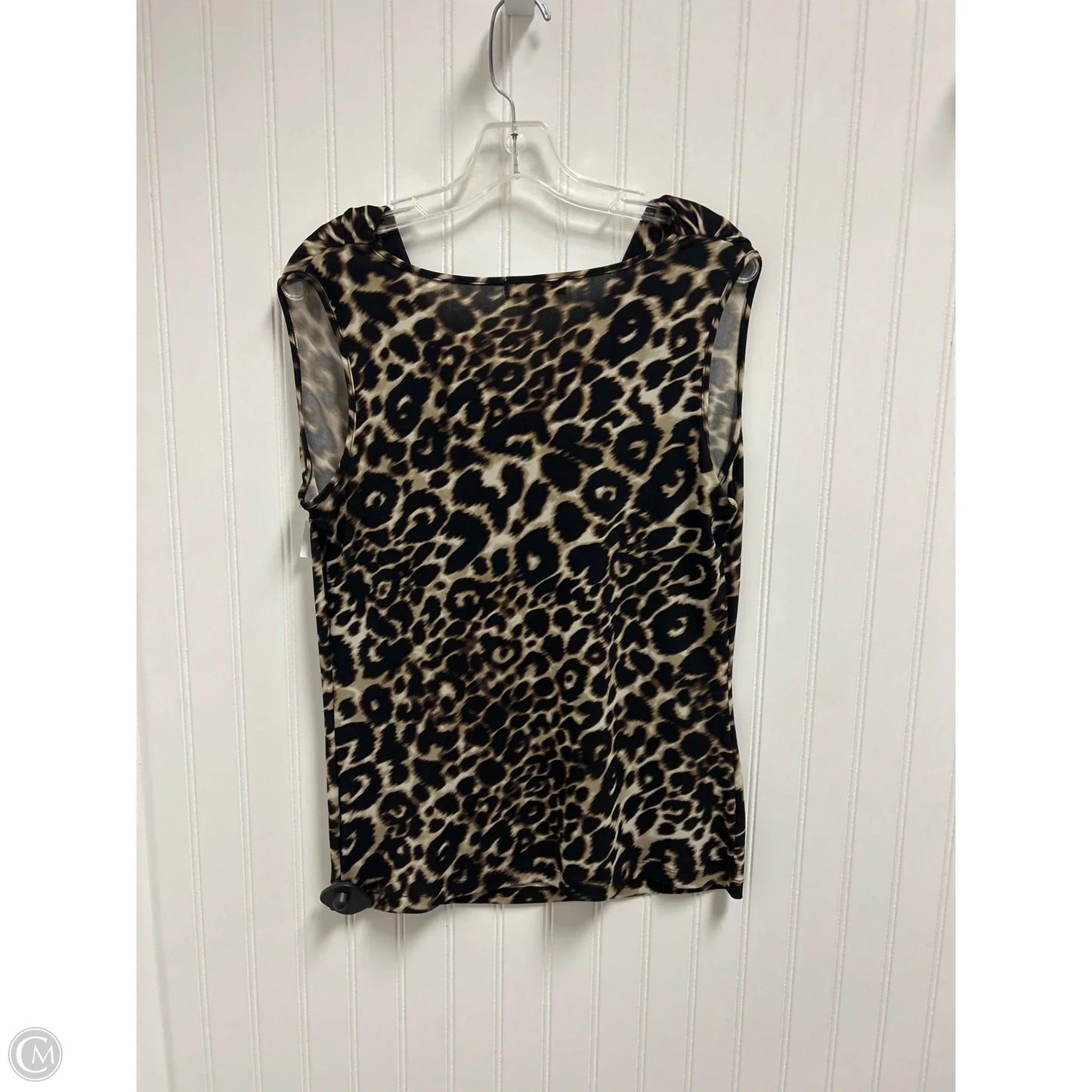 Top Sleeveless Basic By Calvin Klein In Animal Print, Size: S