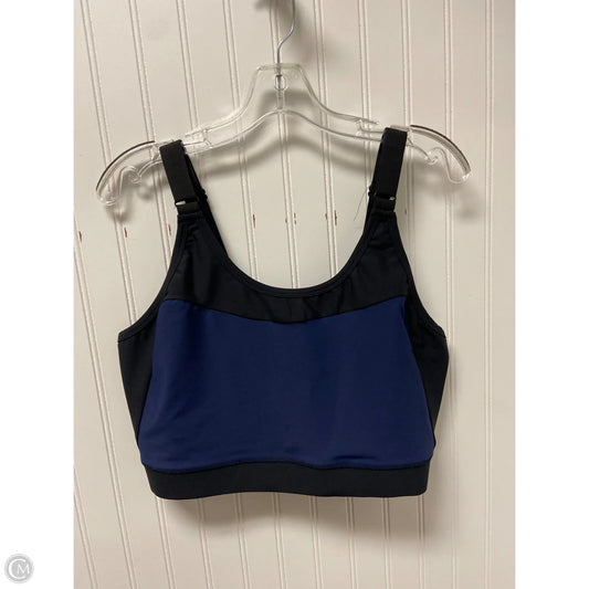 Athletic Bra By Josie In Black & Blue, Size: Xl