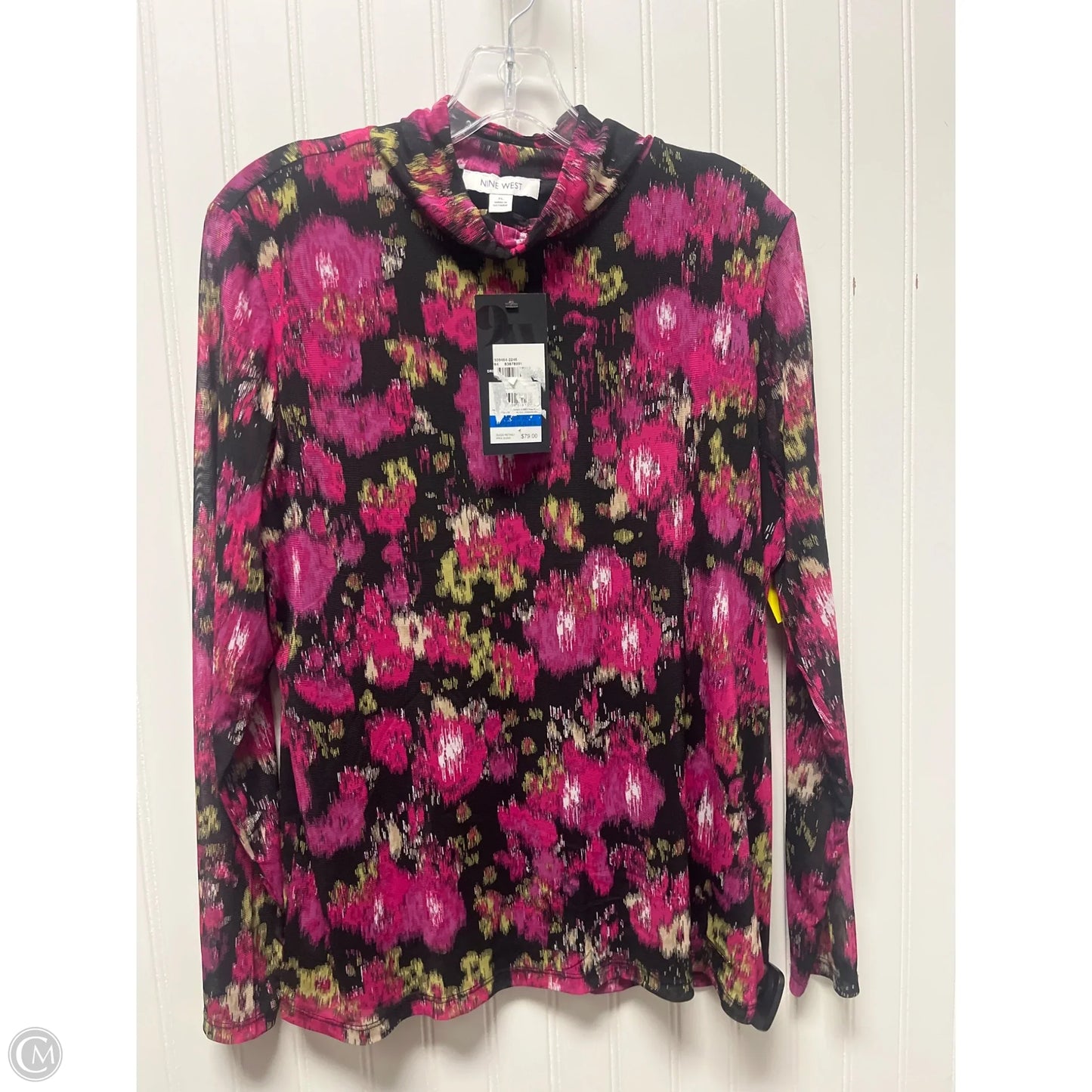 Top Long Sleeve By Nine West In Purple, Size: Xl