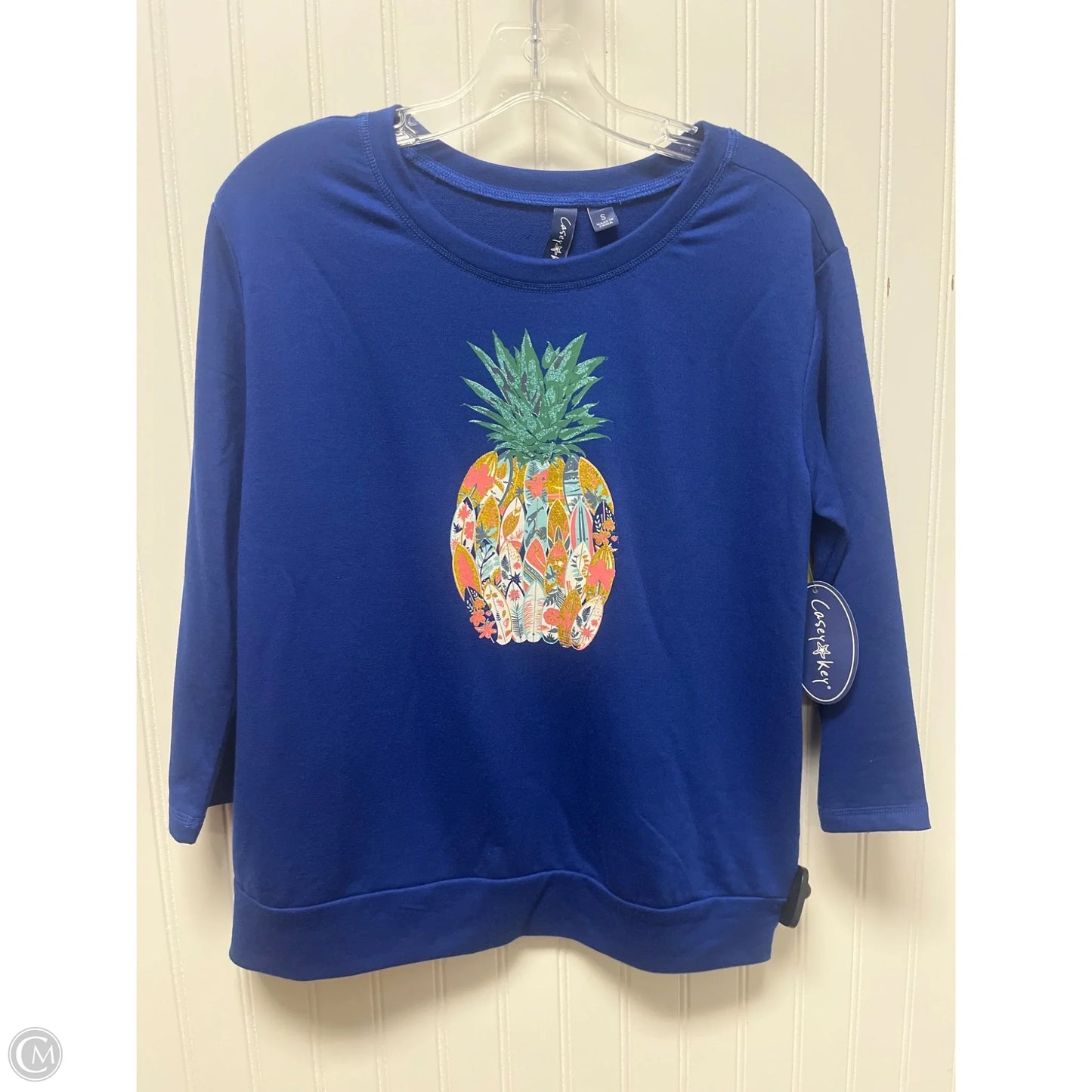 Top Long Sleeve Basic By Clothes Mentor In Blue, Size: S