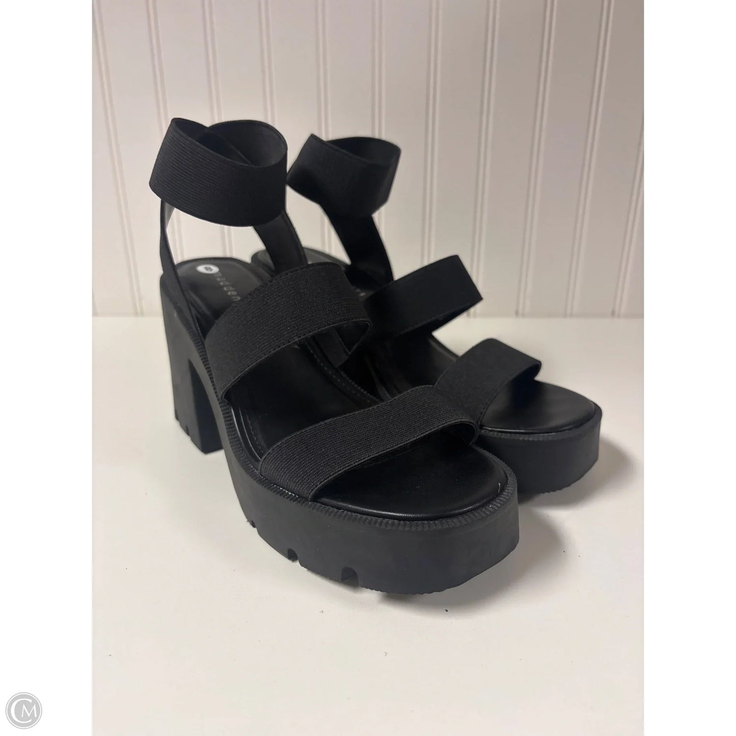 Sandals Heels Block By Madden Girl In Black, Size: 8