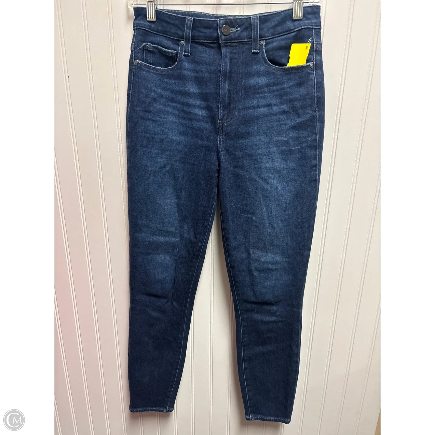 Jeans Straight By Paige In Blue Denim, Size: 4