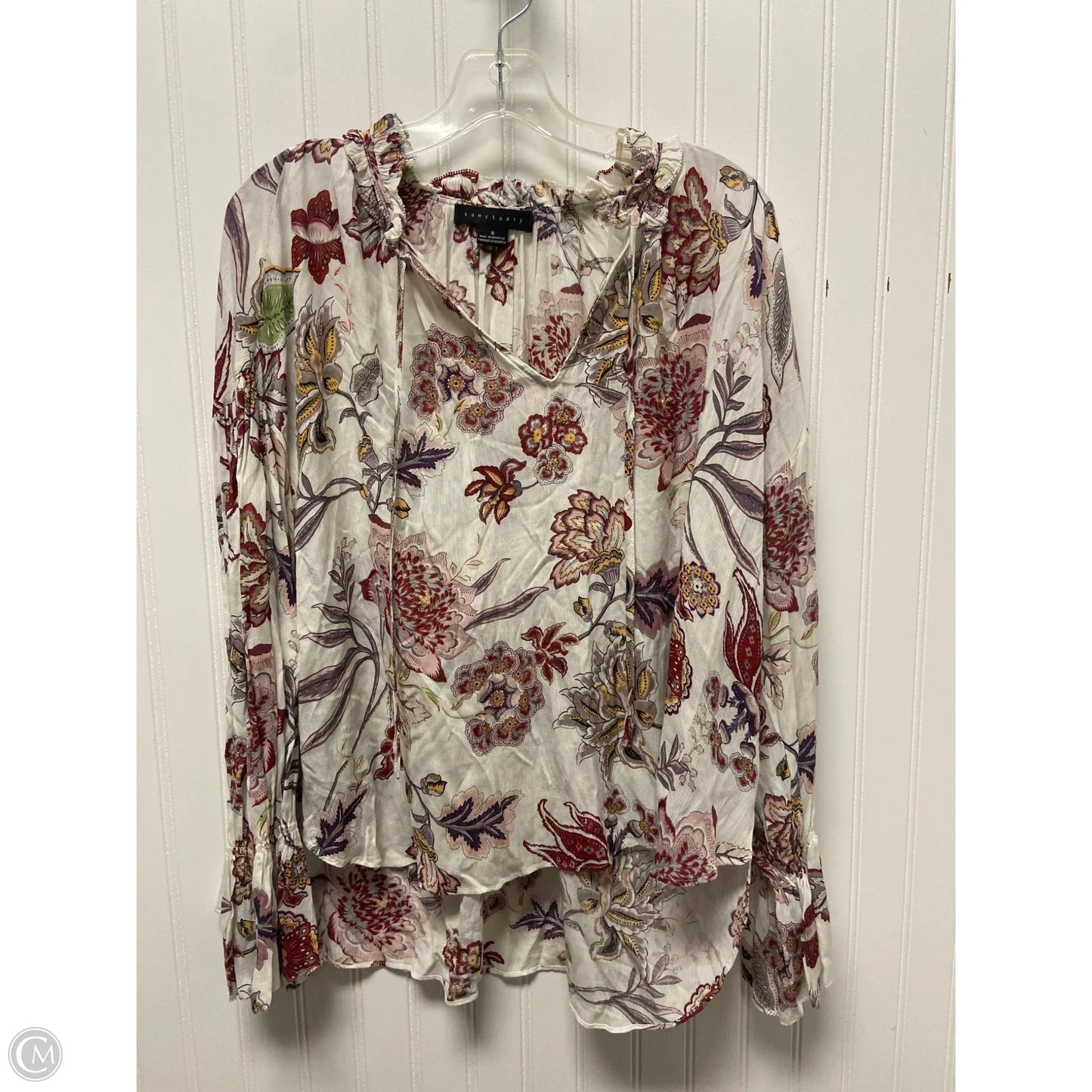 Top Long Sleeve By Sanctuary In White, Size: S