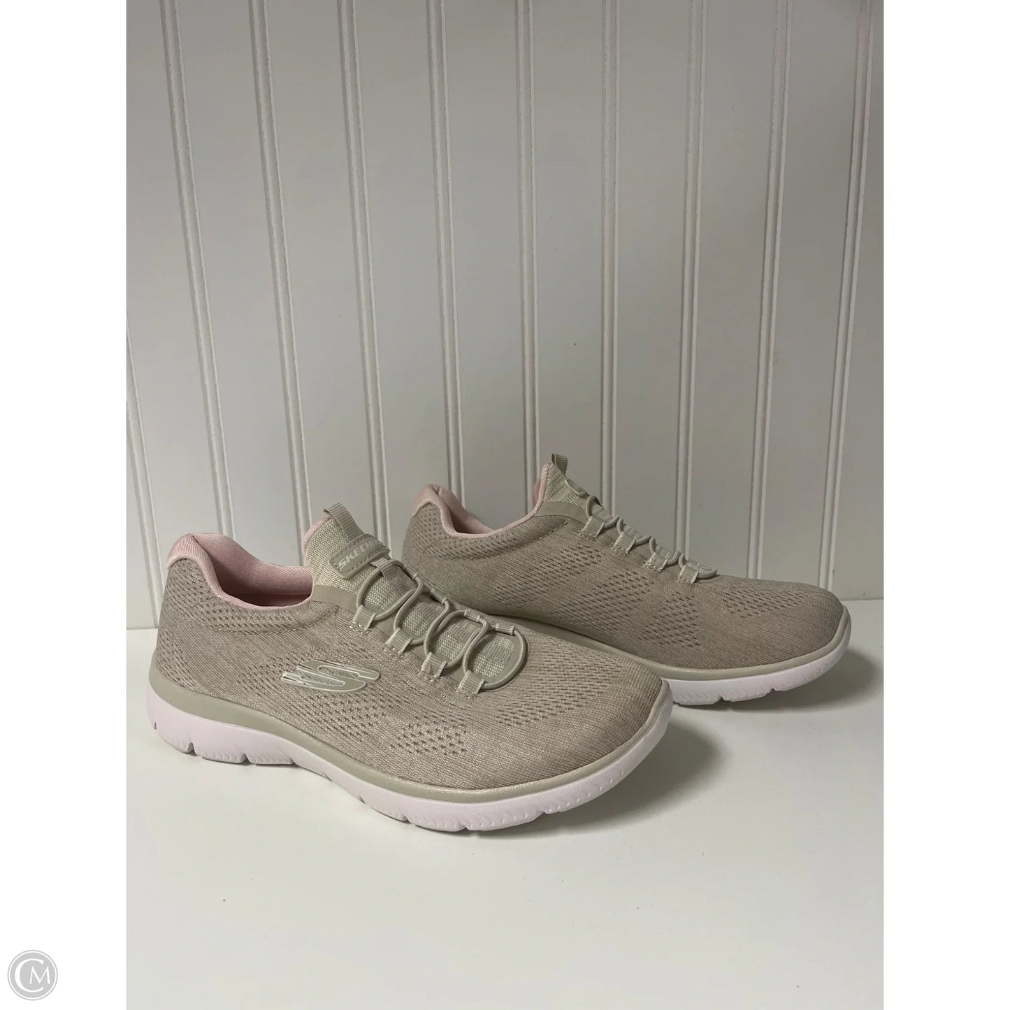 Shoes Sneakers By Skechers In Beige, Size: 8
