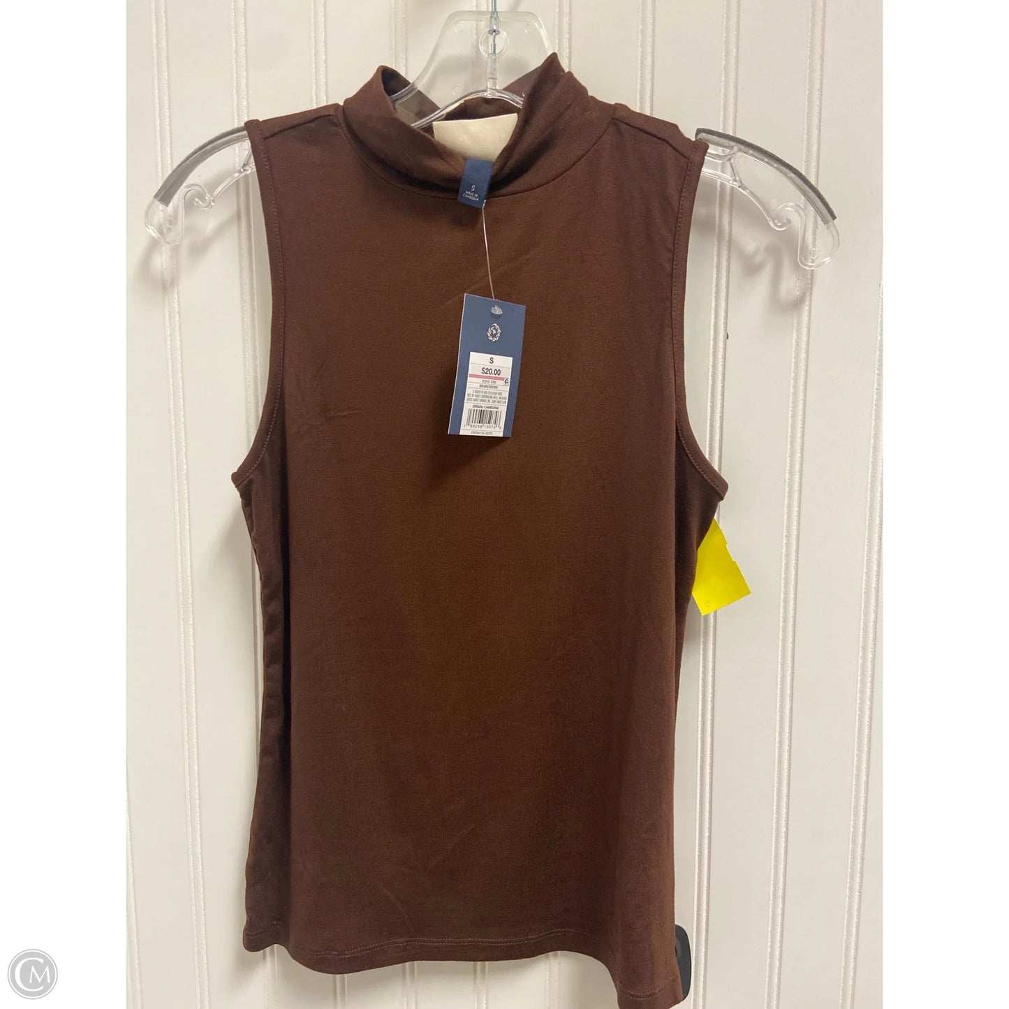 Top Sleeveless Basic By Universal Thread In Brown, Size: S
