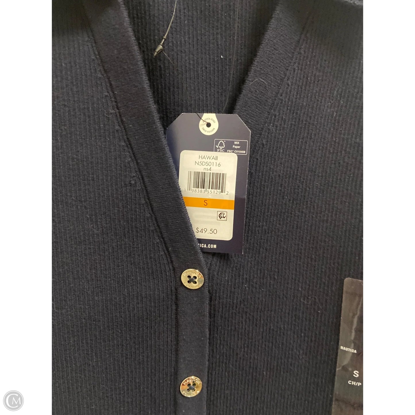 Top Sleeveless By Nautica In Navy, Size: Sp