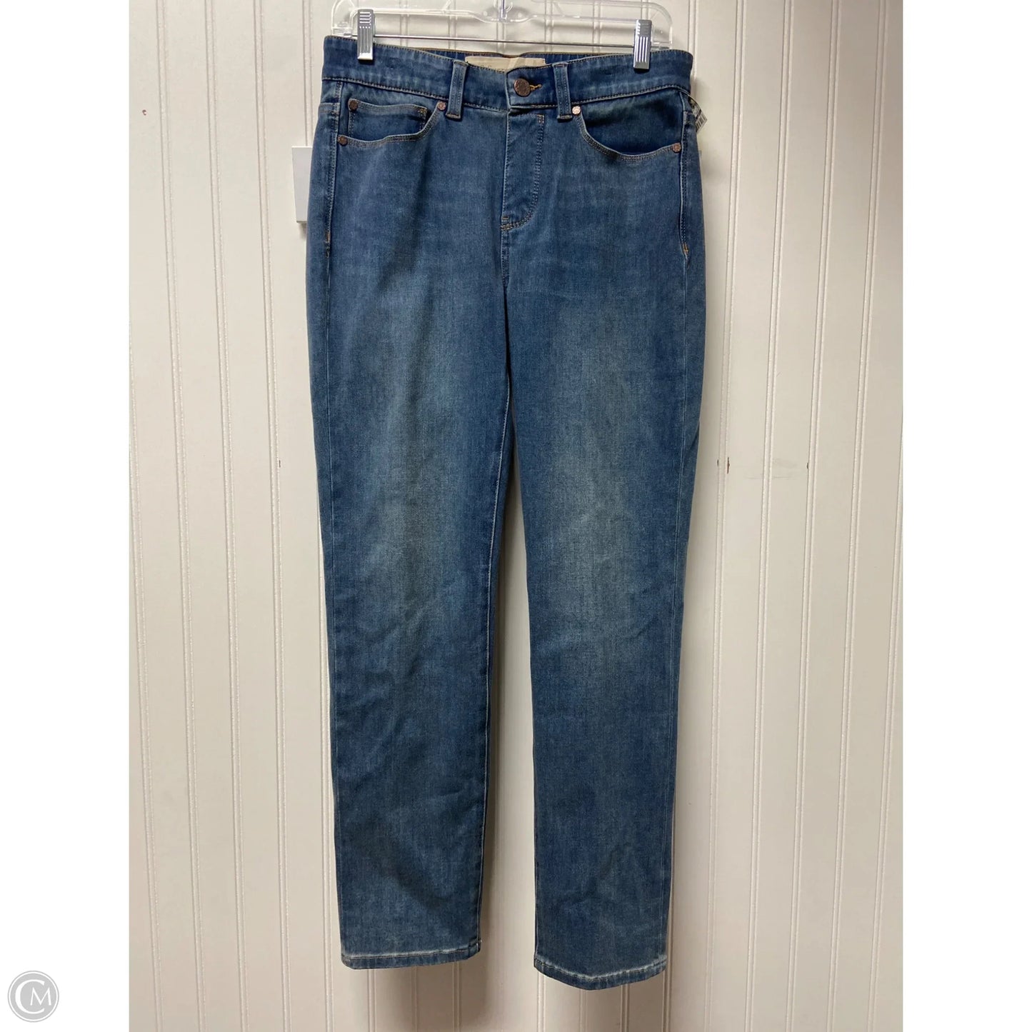 Jeans Straight By Soft Surroundings In Blue Denim, Size: 4p