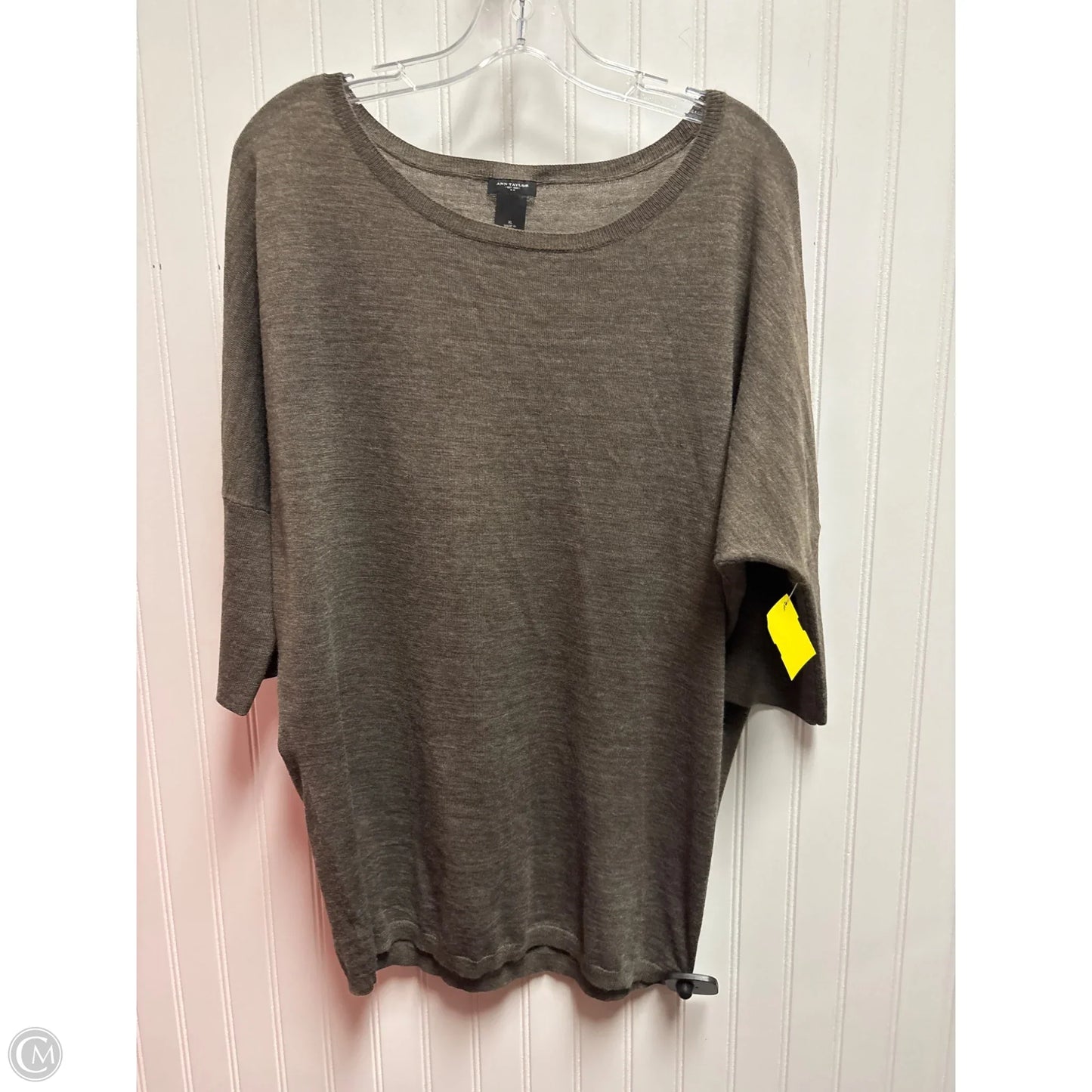 Sweater By Ann Taylor In Brown, Size: Xl