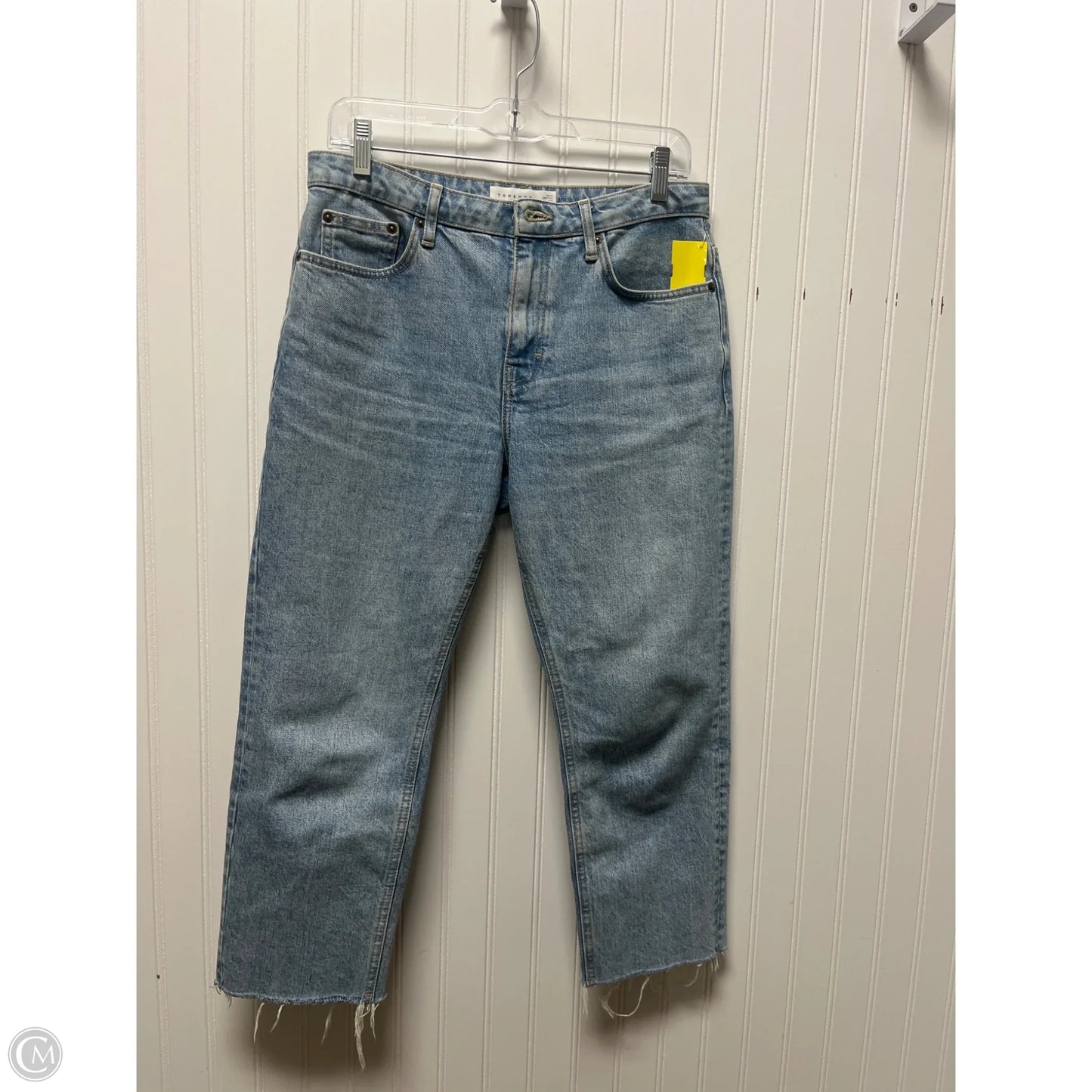 Jeans Boyfriend By Top Shop In Blue Denim, Size: 6