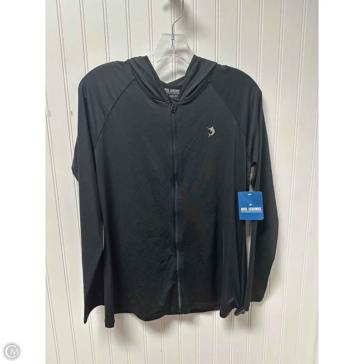 Athletic Jacket By Reel Legends In Black, Size: M