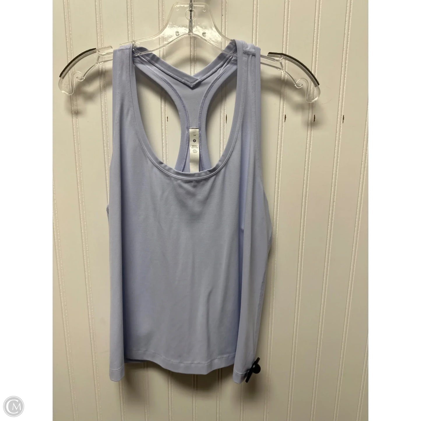 Athletic Tank Top By Lululemon In Blue, Size: Xl