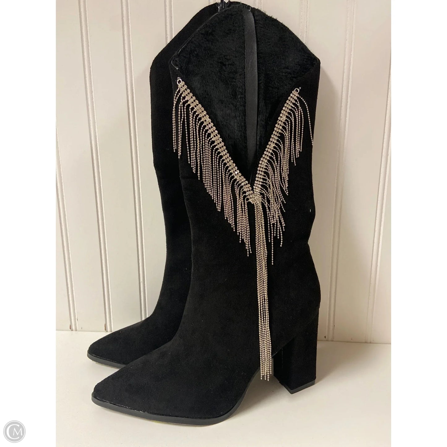 Boots Western By Clothes Mentor In Black, Size: 6.5