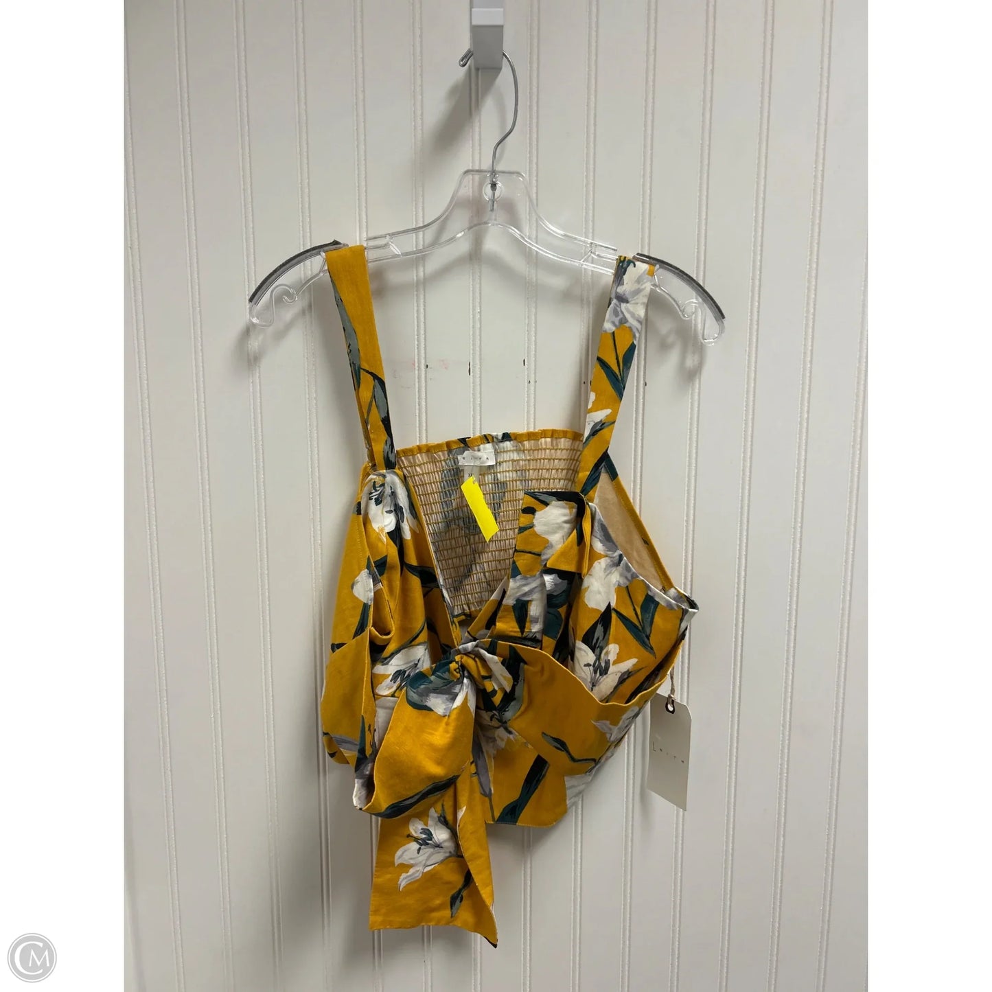 Top Sleeveless By Leith In Yellow, Size: 1x