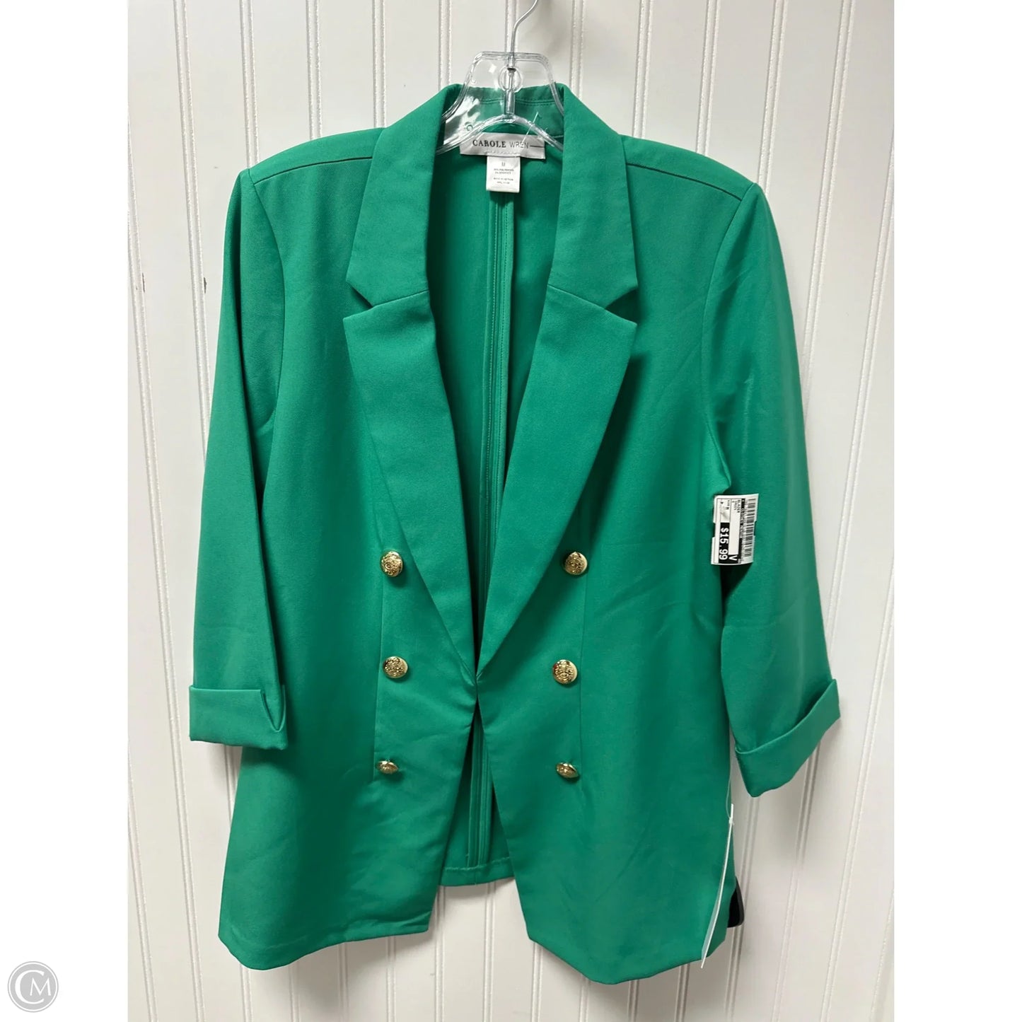 Blazer By Clothes Mentor In Green, Size: M