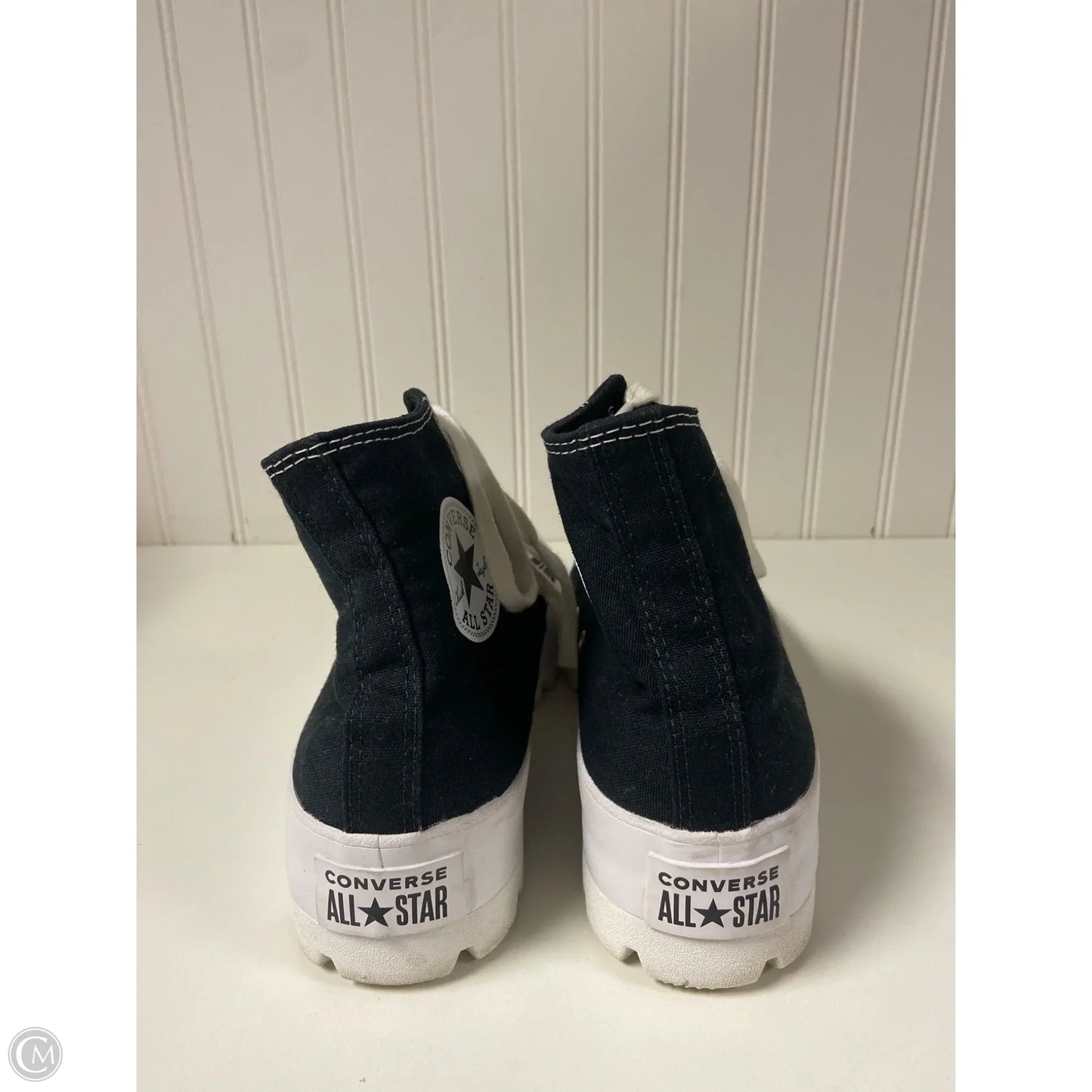 Shoes Sneakers Platform By Converse In Black & White, Size: 10