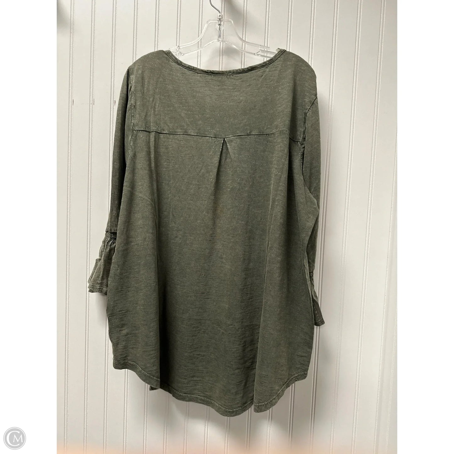 Top Long Sleeve By Style And Company In Green, Size: 2x