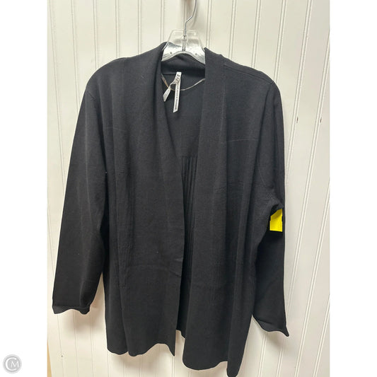 Sweater Cardigan By Leo And Nicole In Black, Size: 2x