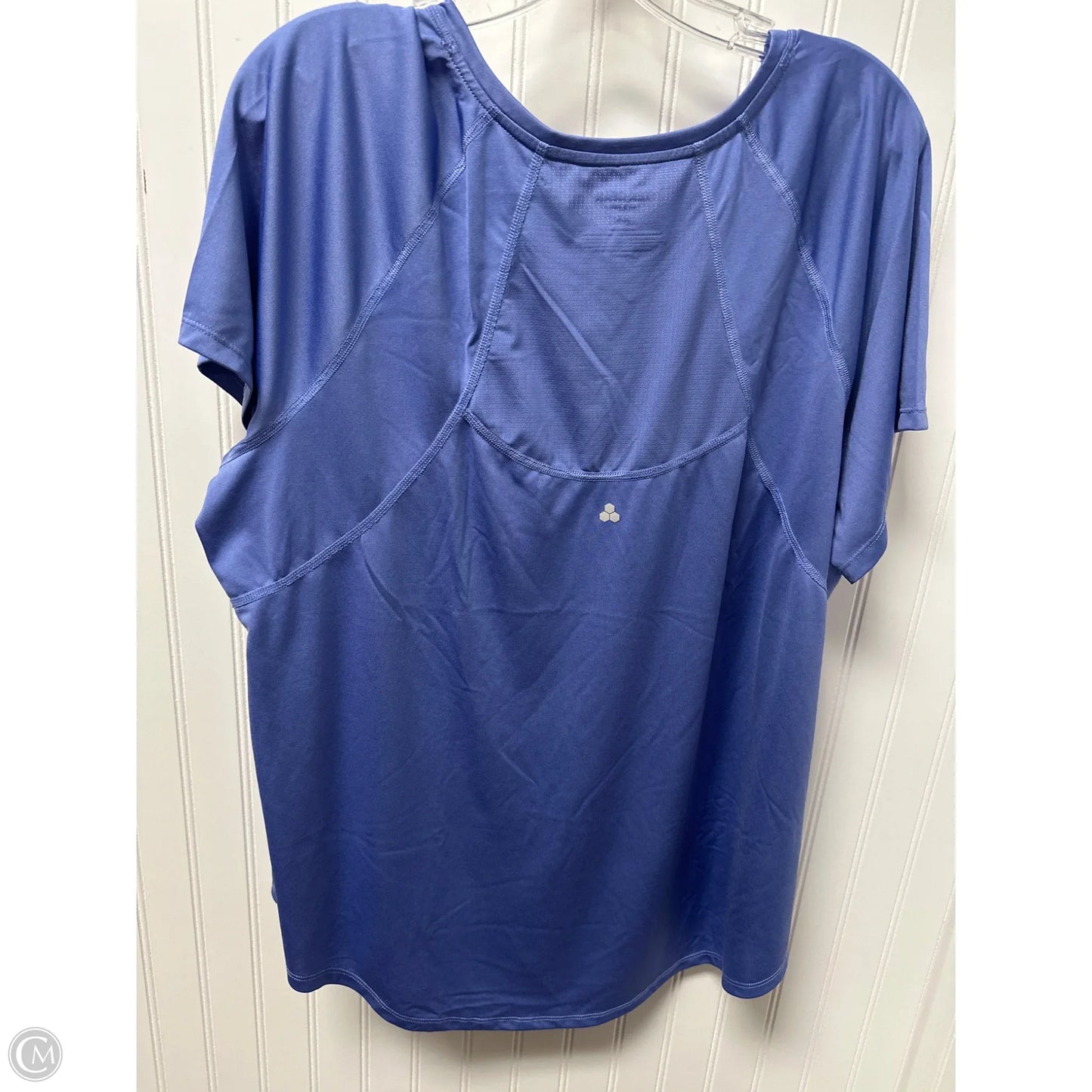 Athletic Top Short Sleeve By Tek Gear In Blue, Size: 2x