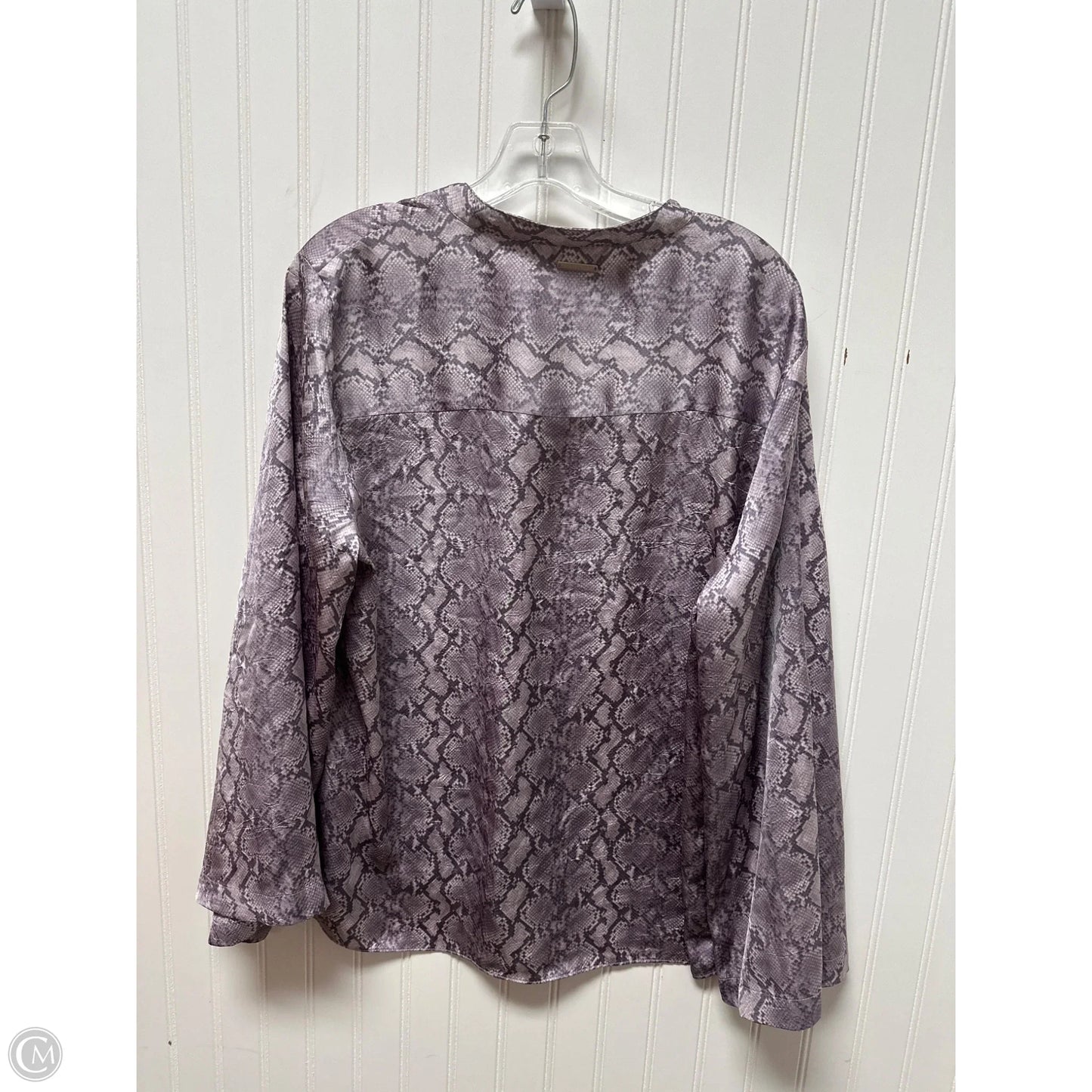 Top Long Sleeve By Michael By Michael Kors In Purple, Size: Xl
