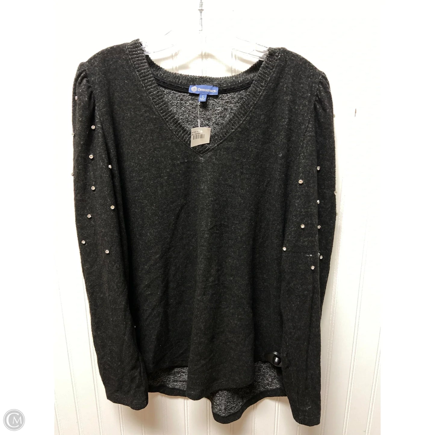 Top Long Sleeve By Democracy In Black, Size: L