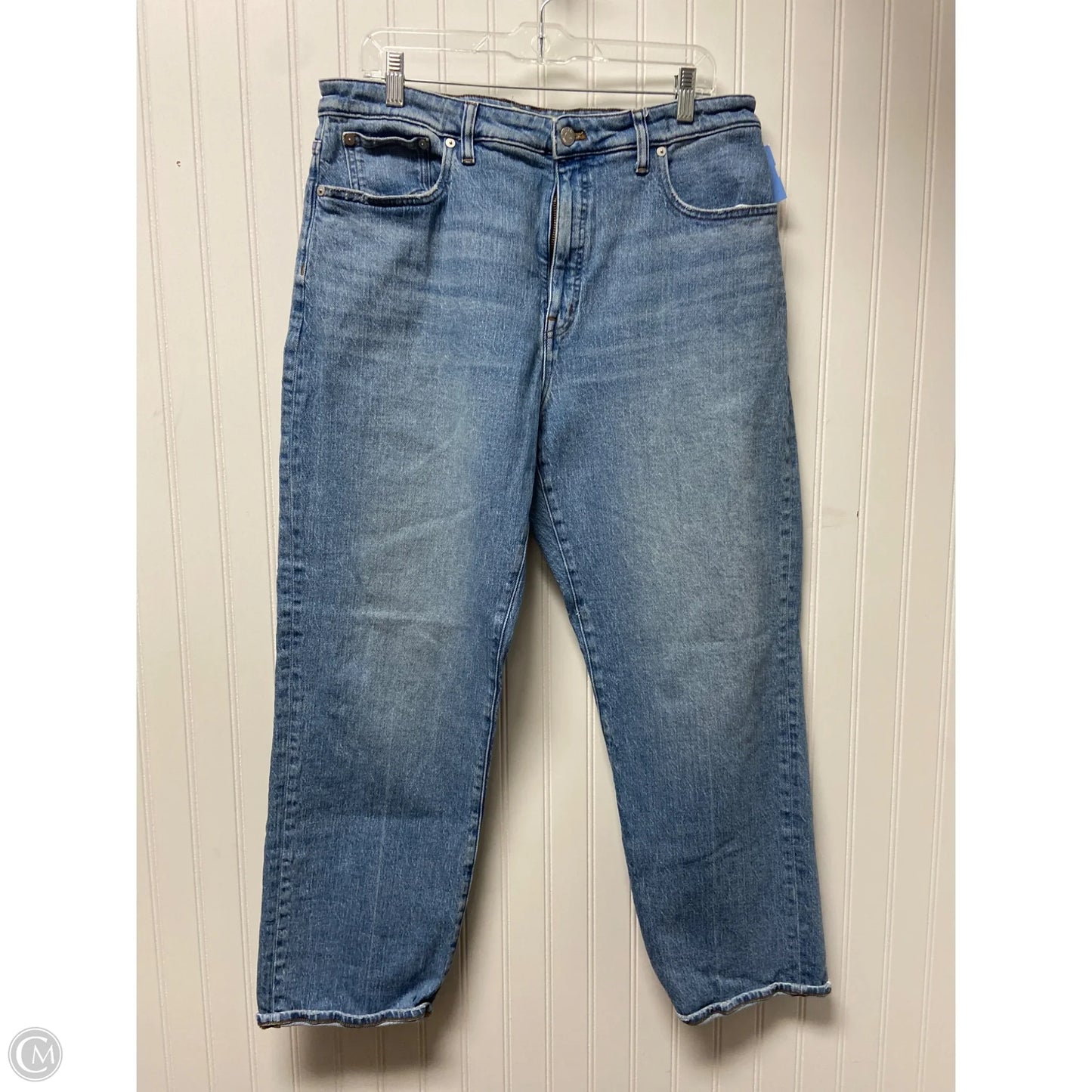 Jeans Straight By Madewell In Blue Denim, Size: 14