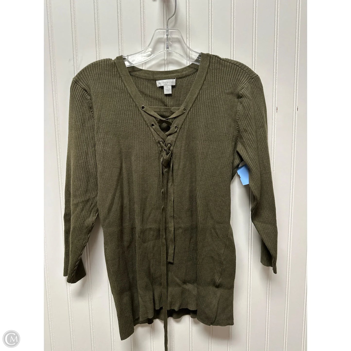 Sweater By New York And Co In Green, Size: Xl