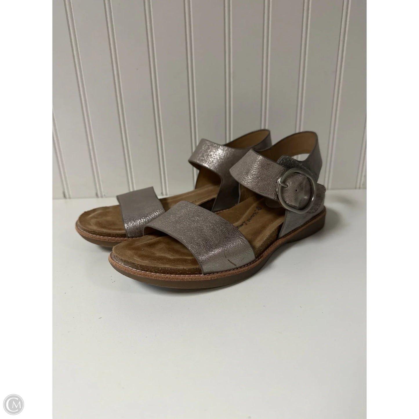 Sandals Flats By Sofft In Grey, Size: 7.5