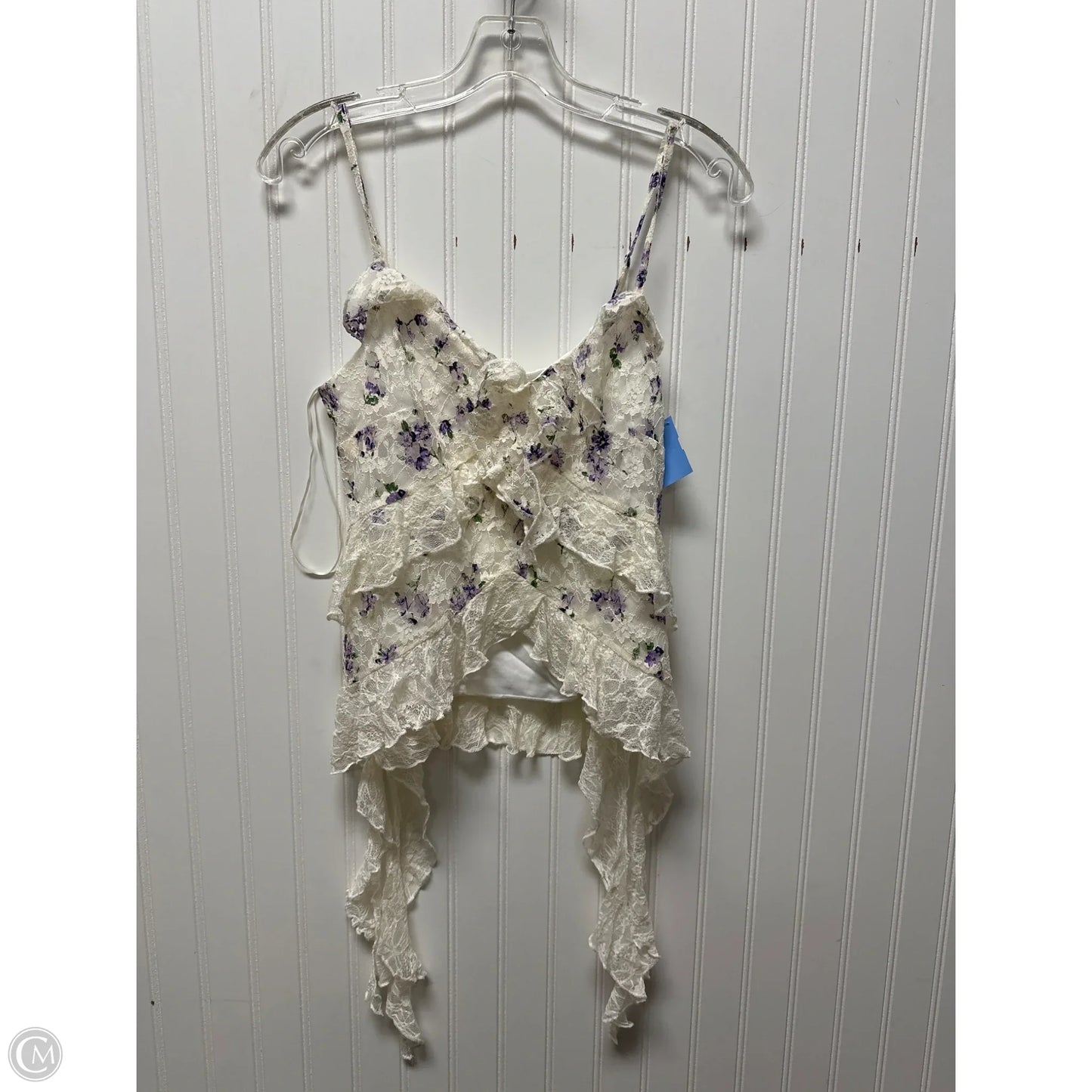 Top Sleeveless By Clothes Mentor In Cream, Size: S