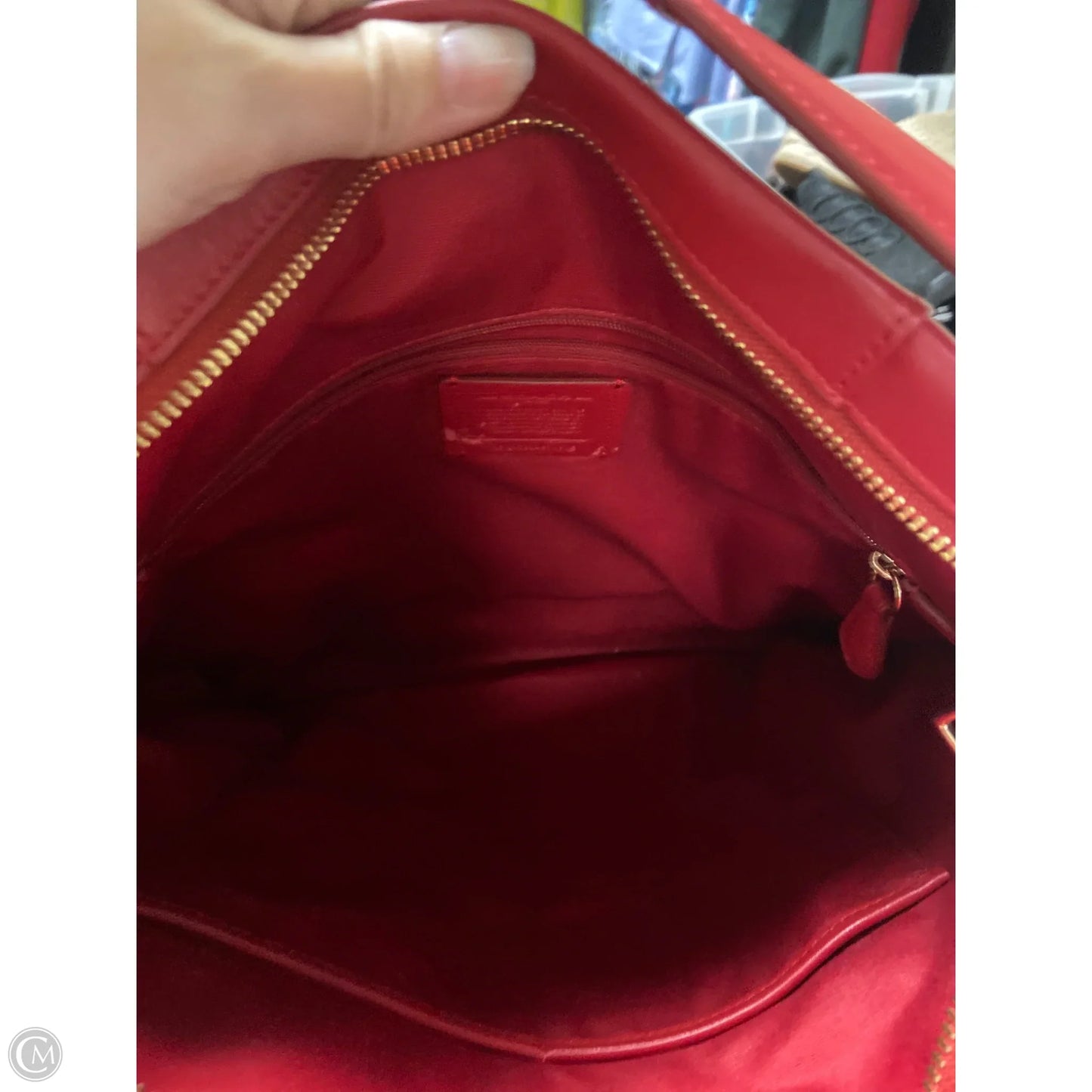 Handbag Designer By Coach, Size: Large