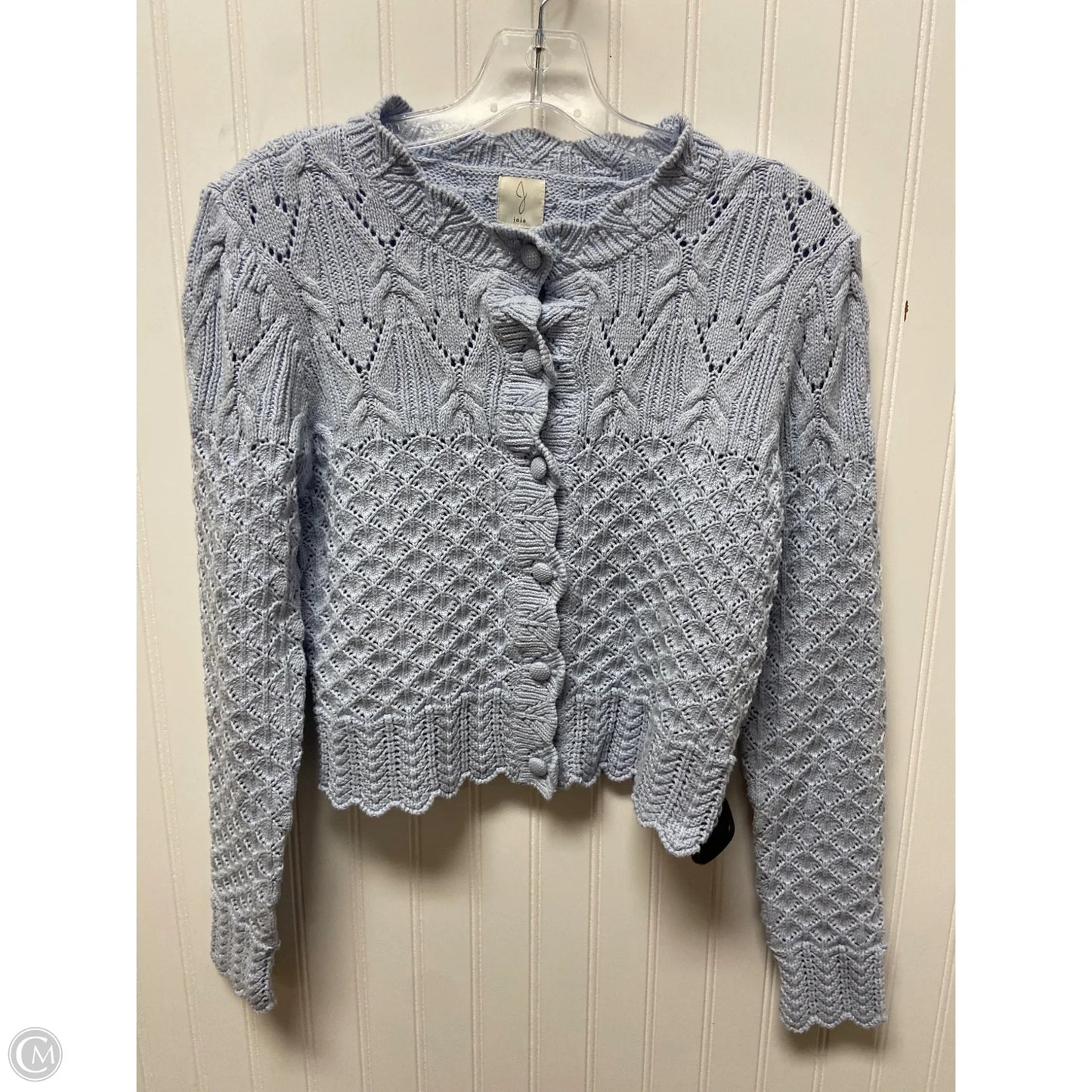 Sweater Cardigan By Joie In Blue, Size: M