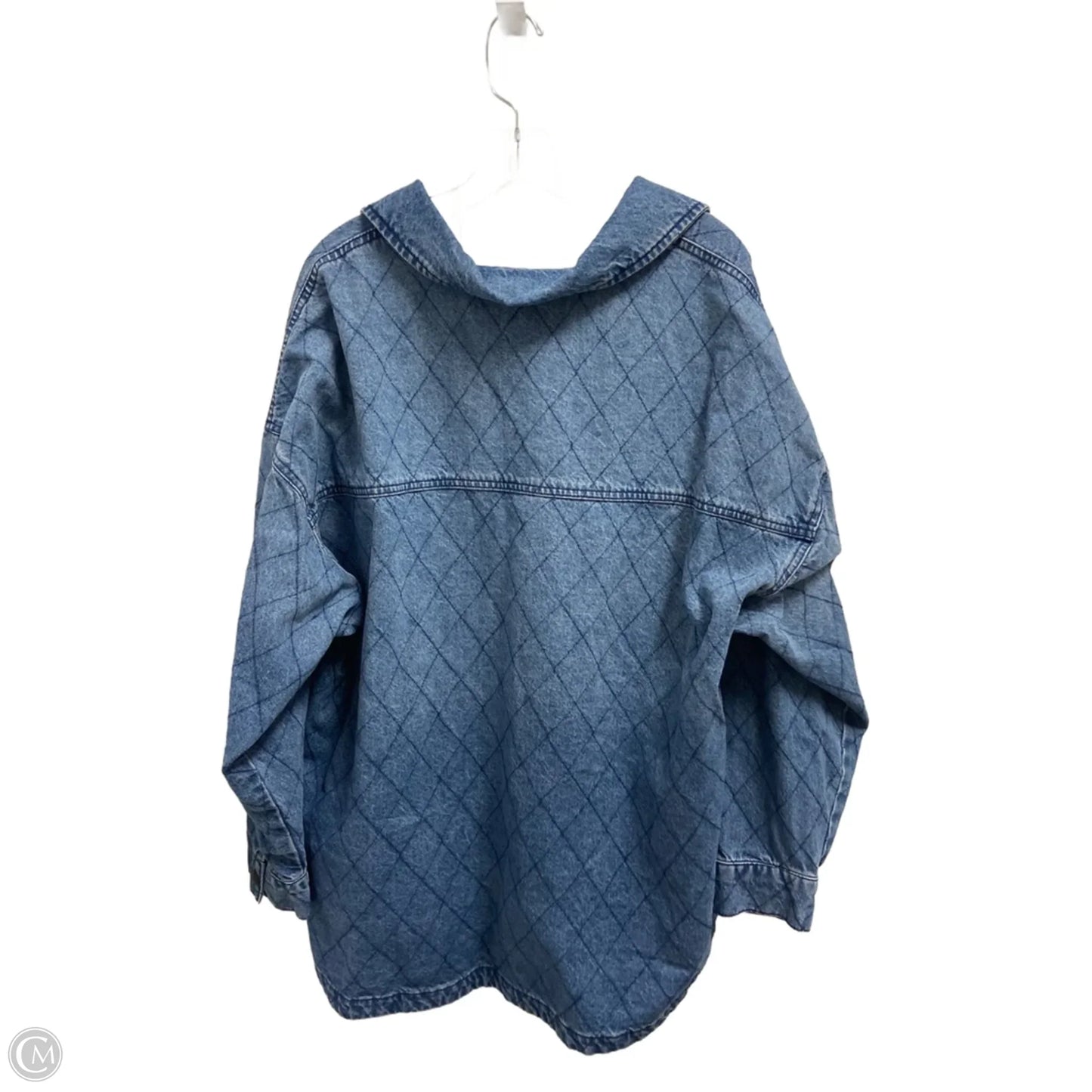 Jacket Denim By Celebrity Pink In Blue Denim, Size: 3x