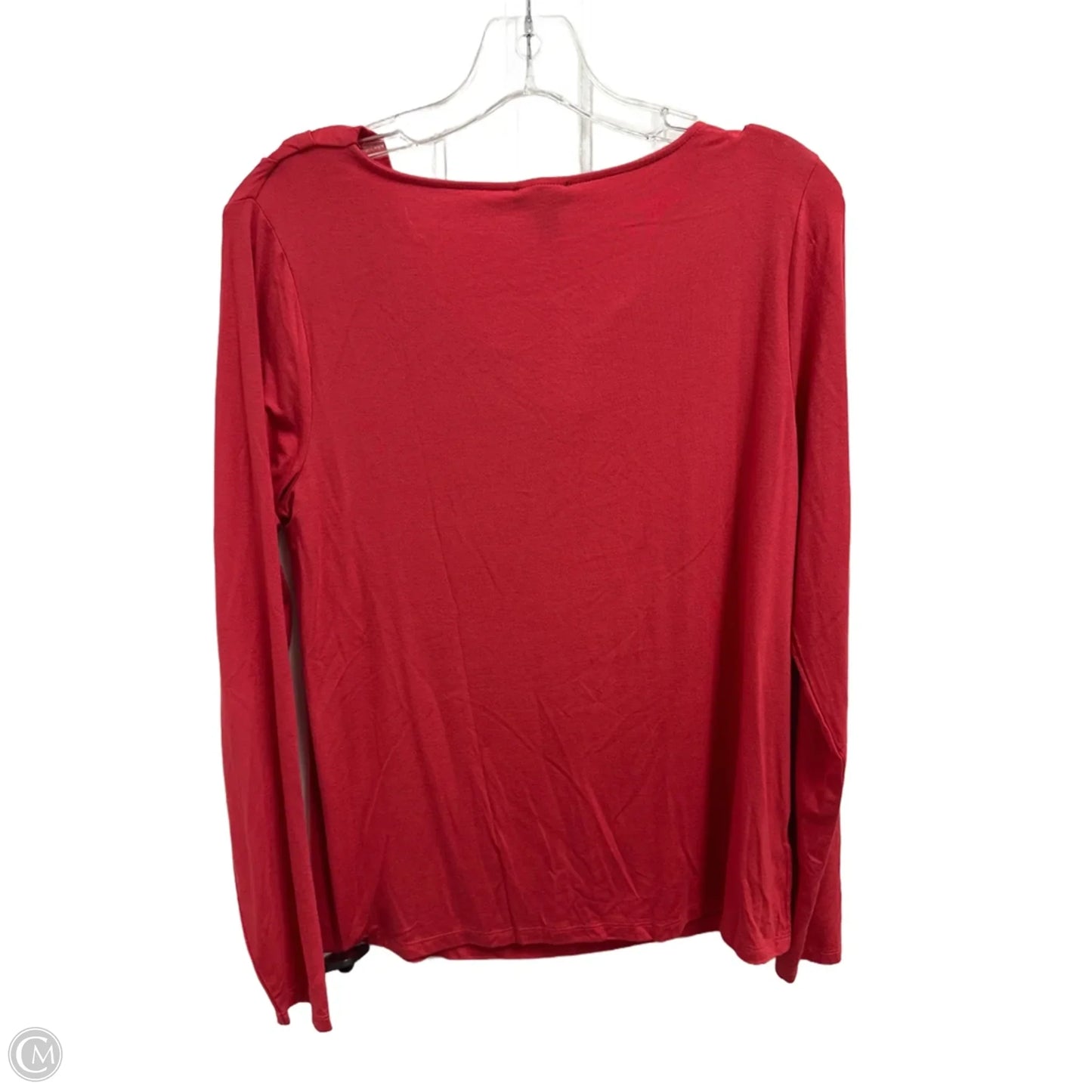 Top Long Sleeve By Ann Taylor In Coral, Size: M