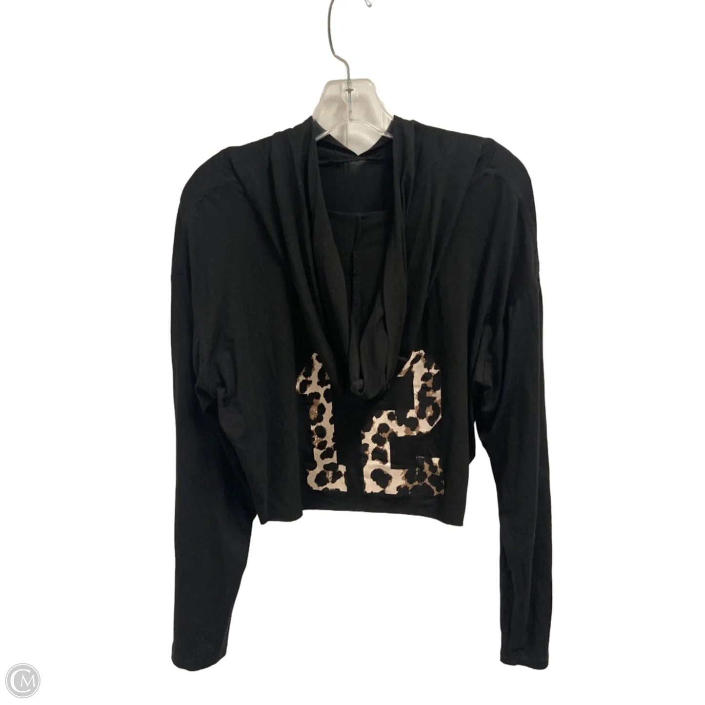 Top Long Sleeve By Majestic In Black, Size: S