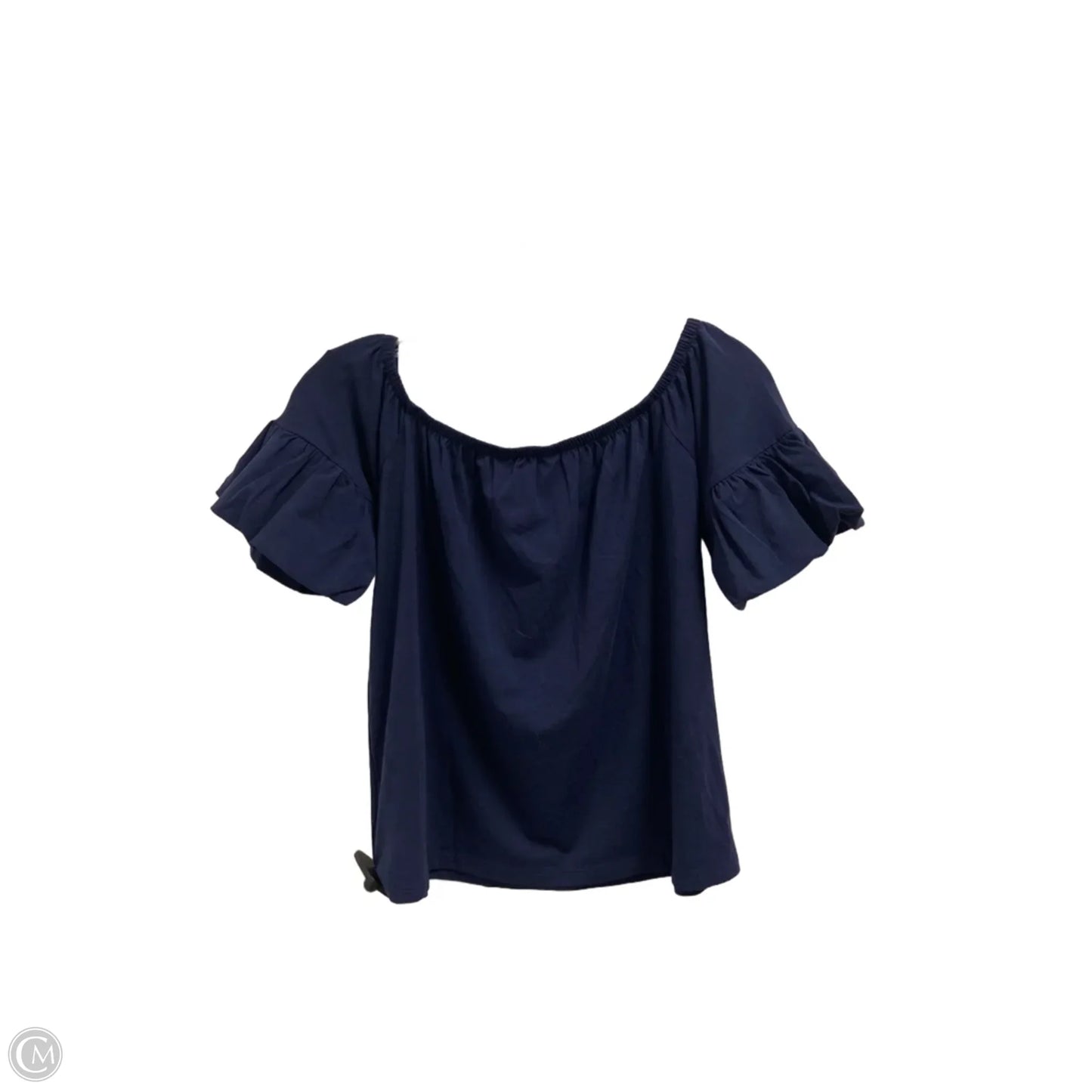 Top Short Sleeve Designer By Lilly Pulitzer In Navy, Size: Xs