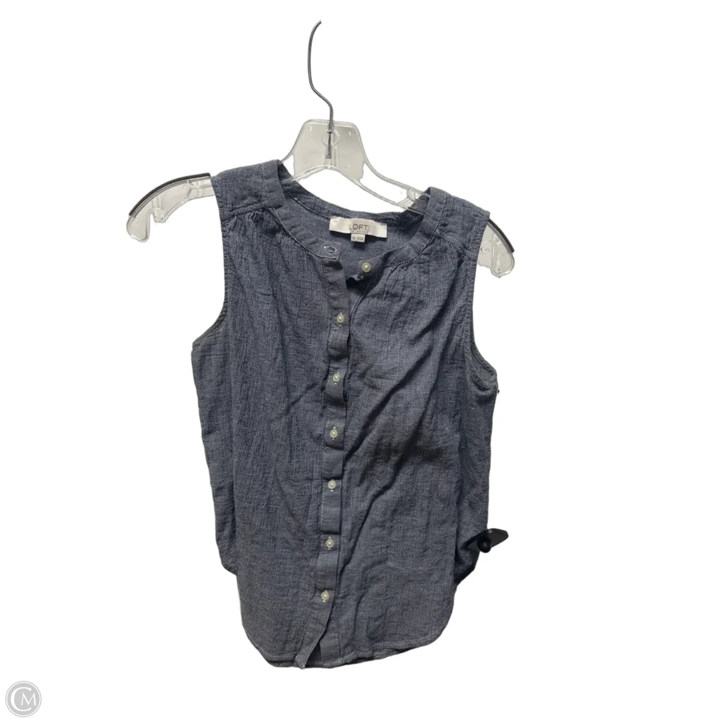 Top Sleeveless Basic By Loft In Blue, Size: Xs