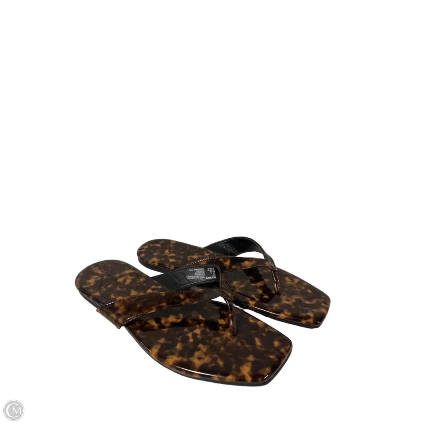 Sandals Flip Flops By Old Navy In Animal Print, Size: 7