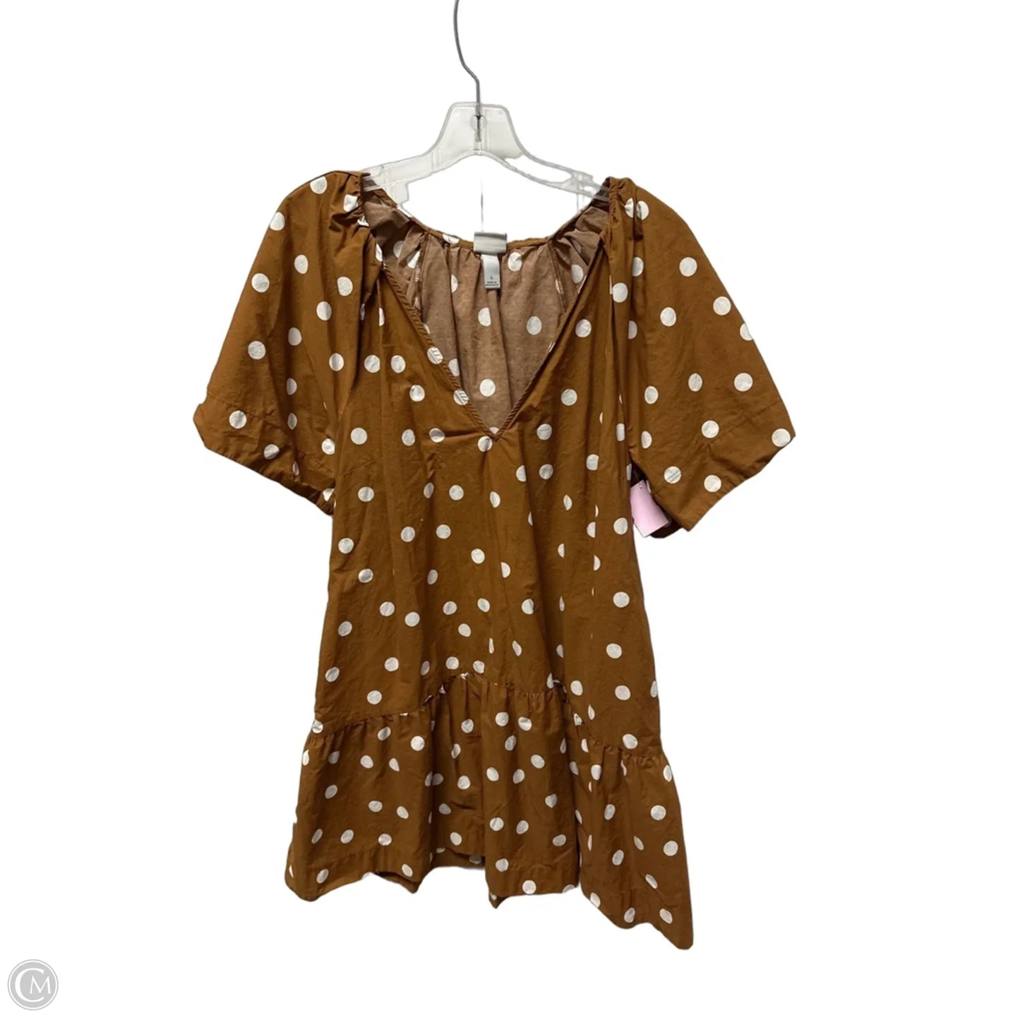 Dress Casual Short By A New Day In Polkadot Pattern, Size: L