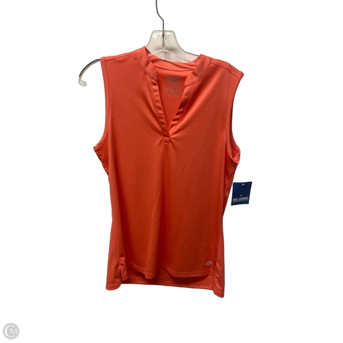 Athletic Tank Top By Reel Legends In Coral, Size: M