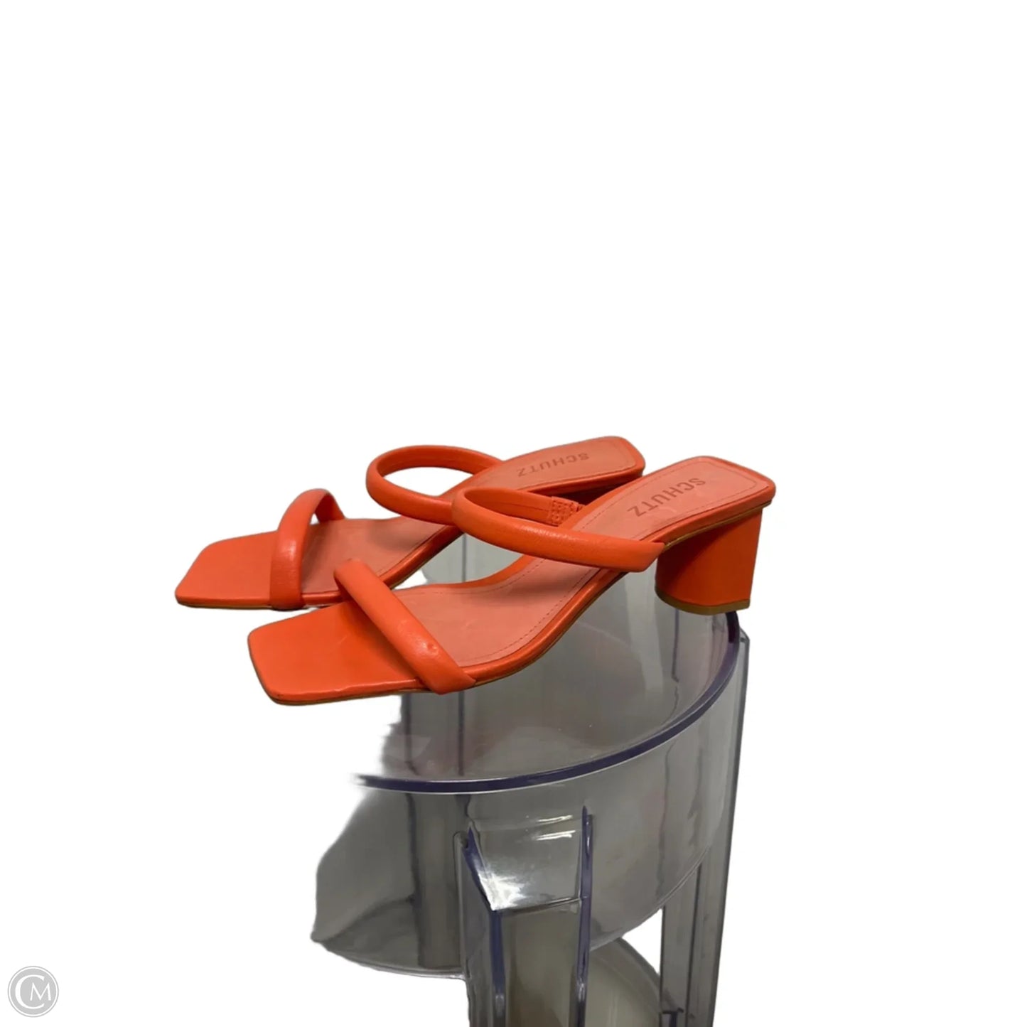 Sandals Heels Block By Schutz In Orange, Size: 9.5