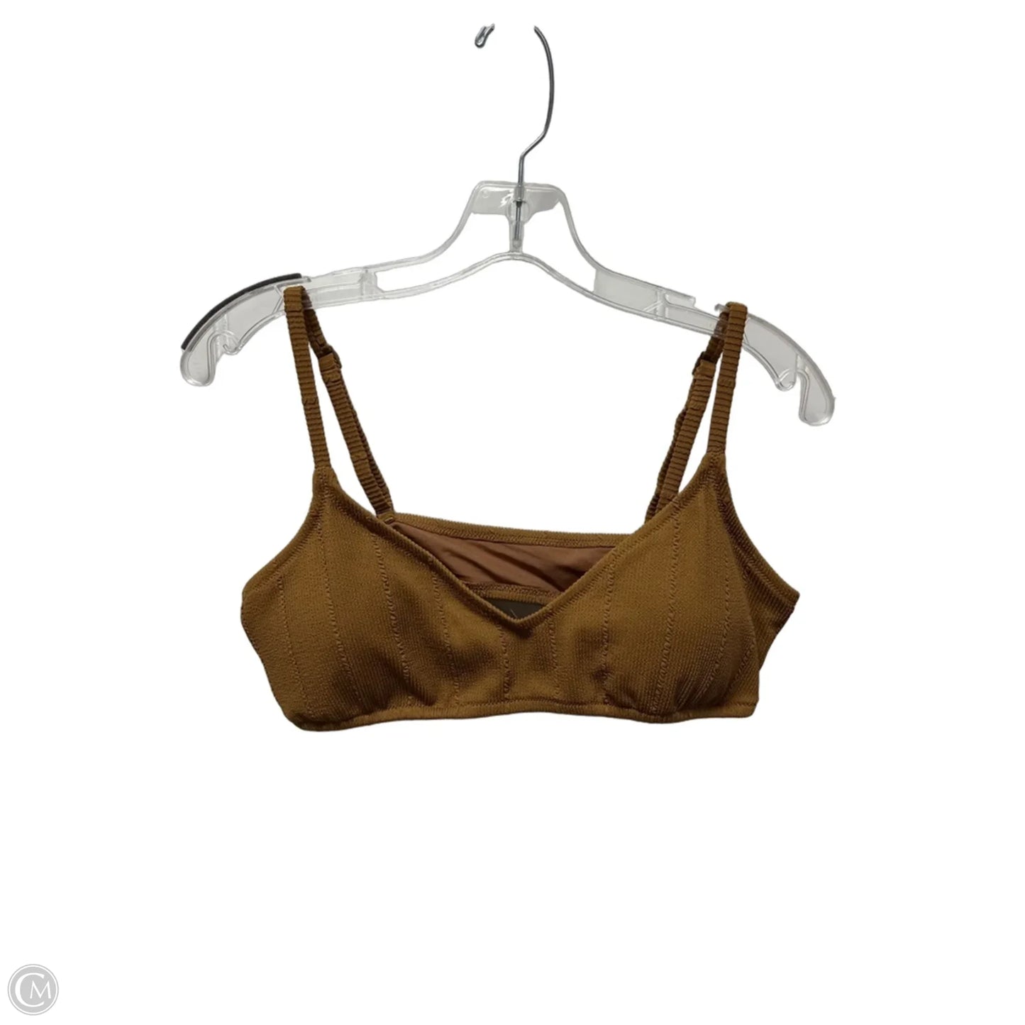 Swimsuit Top By Aerie In Brown, Size: Xl