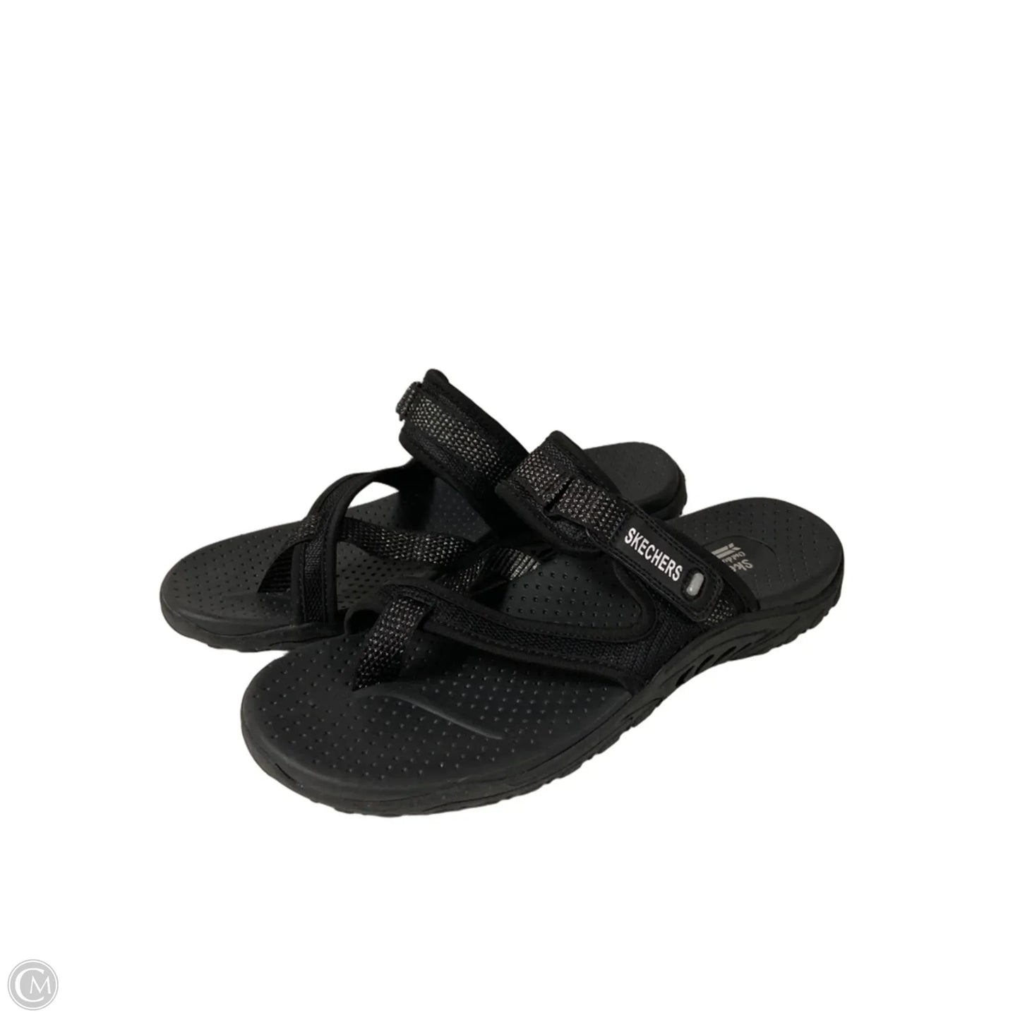 Sandals Flats By Skechers In Black, Size: 10