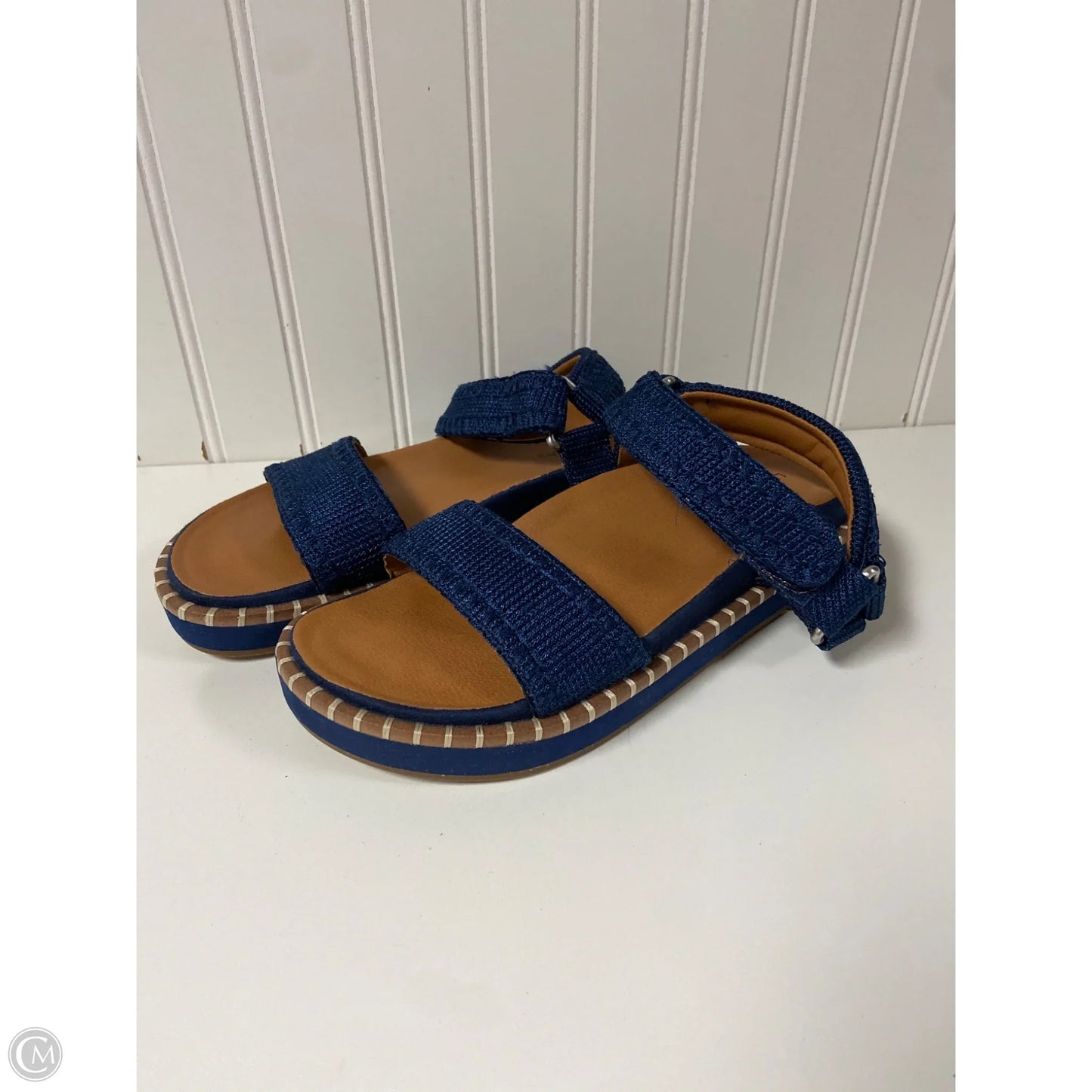 Sandals Flats By Lucky Brand In Blue, Size: 6.5