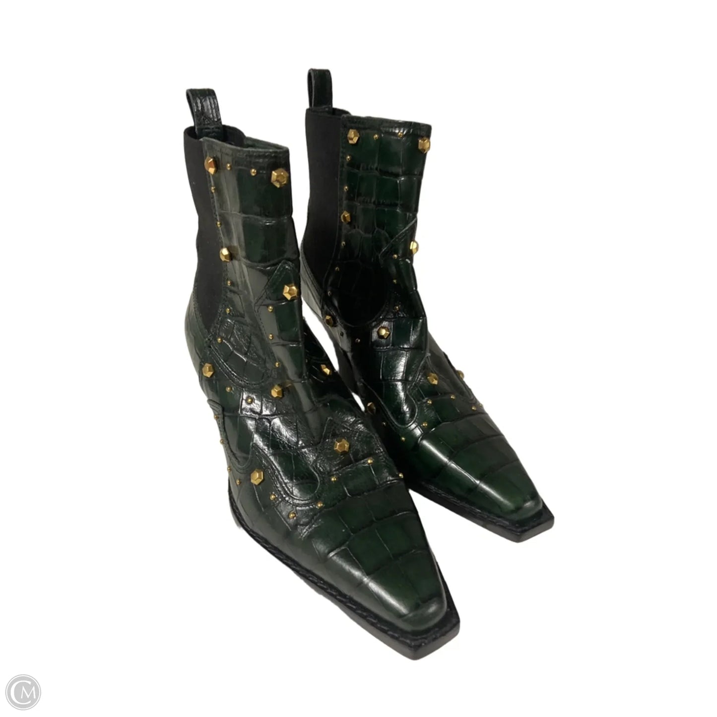 Boots Ankle Heels By Vince Camuto In Green, Size: 6.5