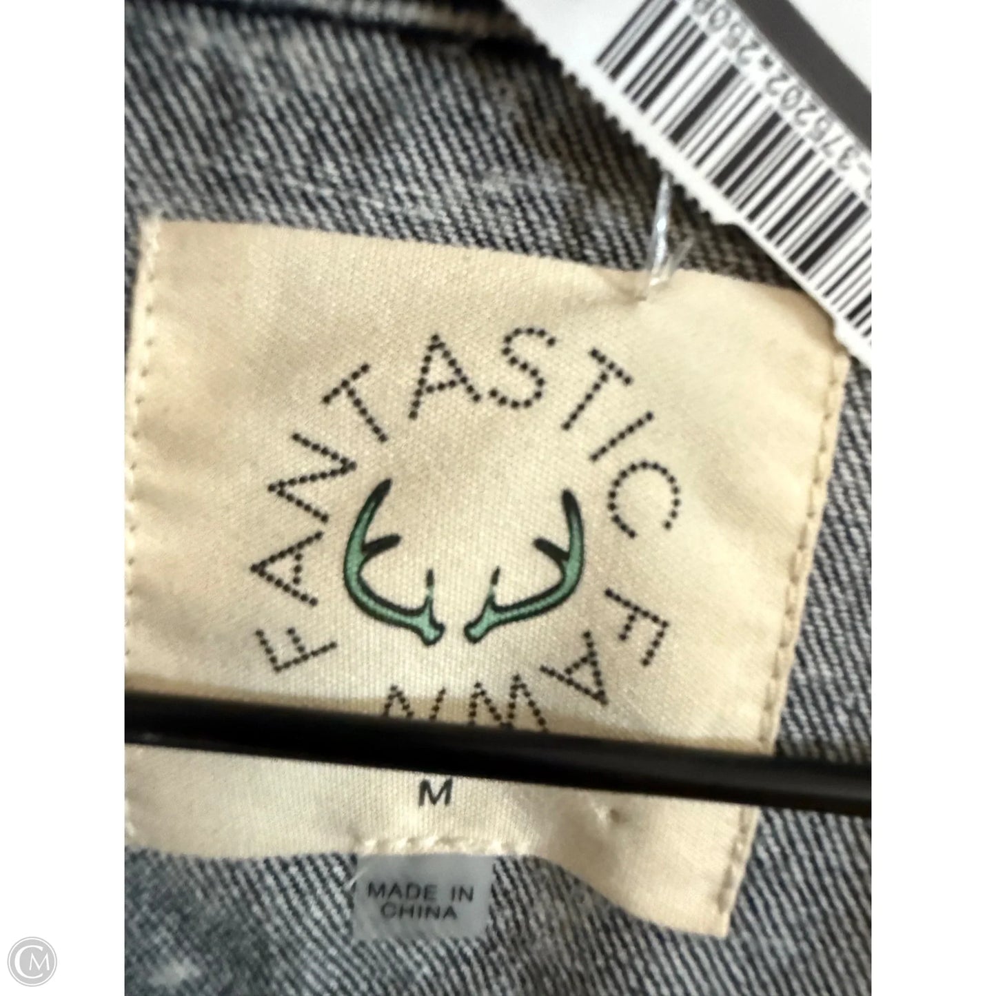 Jacket Denim By Fantastic Fawn In Black Denim, Size: M