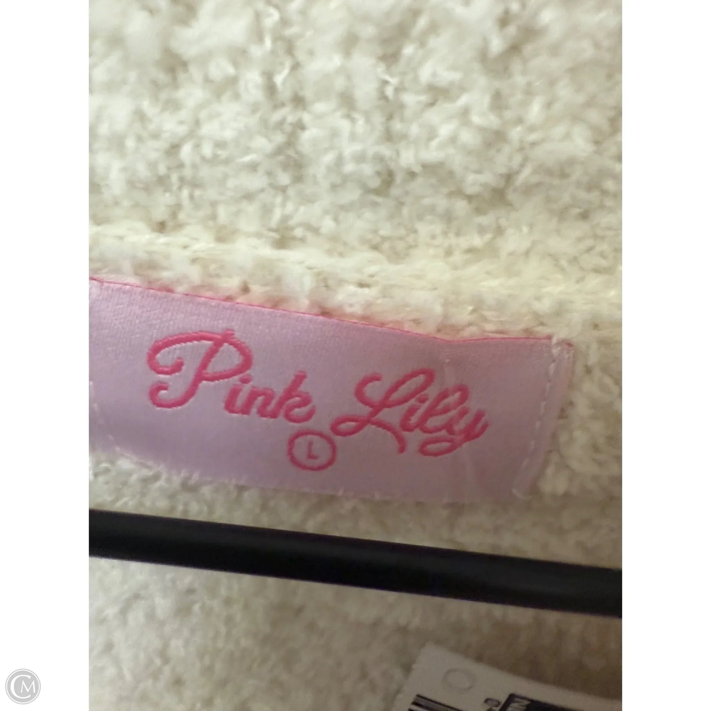 Sweater By Pink Lily In White, Size: L