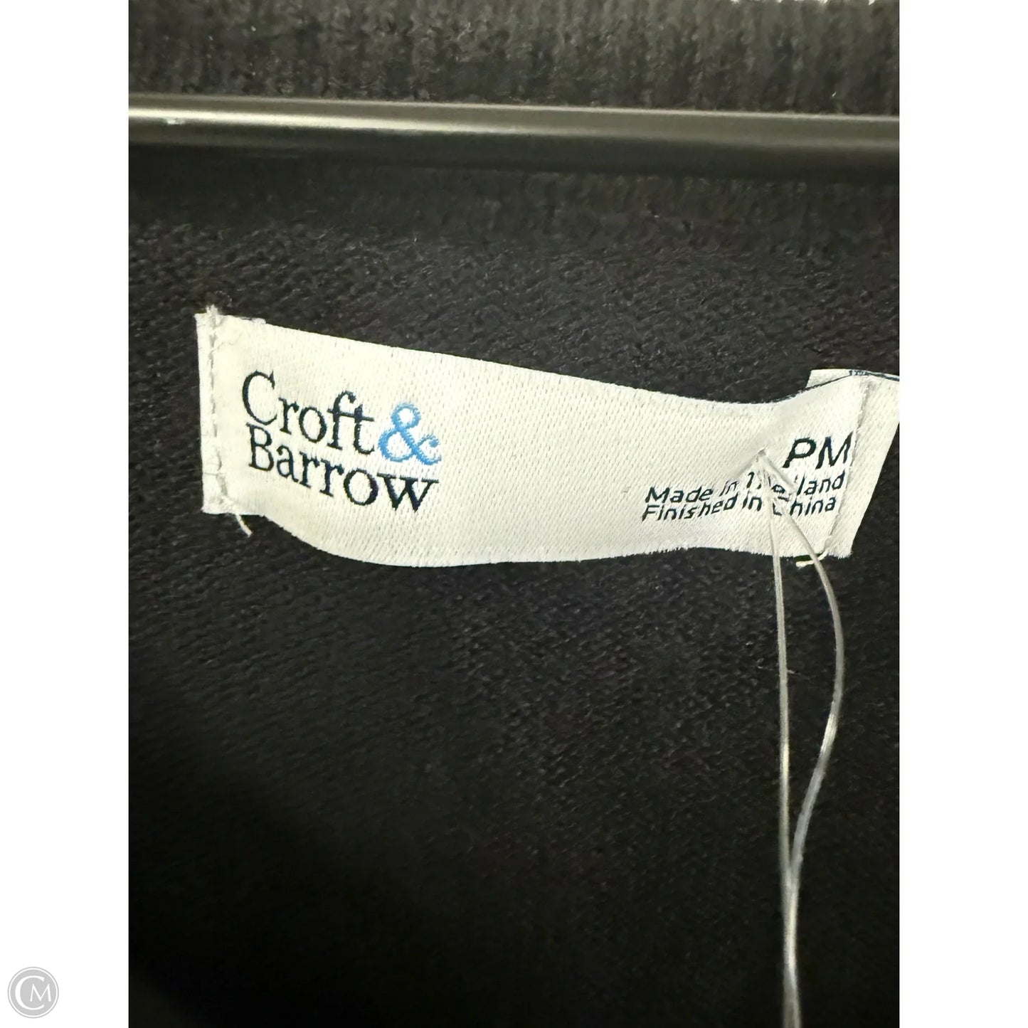 Sweater By Croft And Barrow In Black, Size: Mp