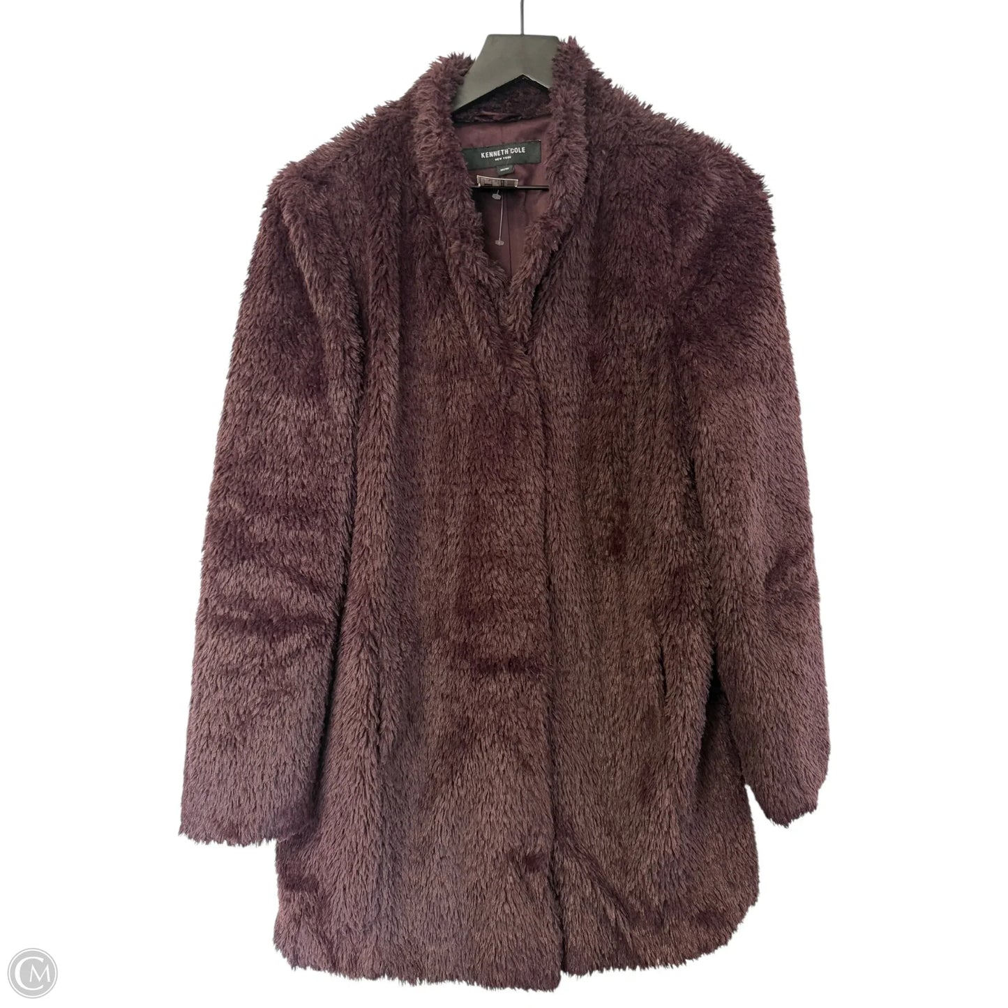 Coat Faux Fur & Sherpa By Kenneth Cole In Purple, Size: M