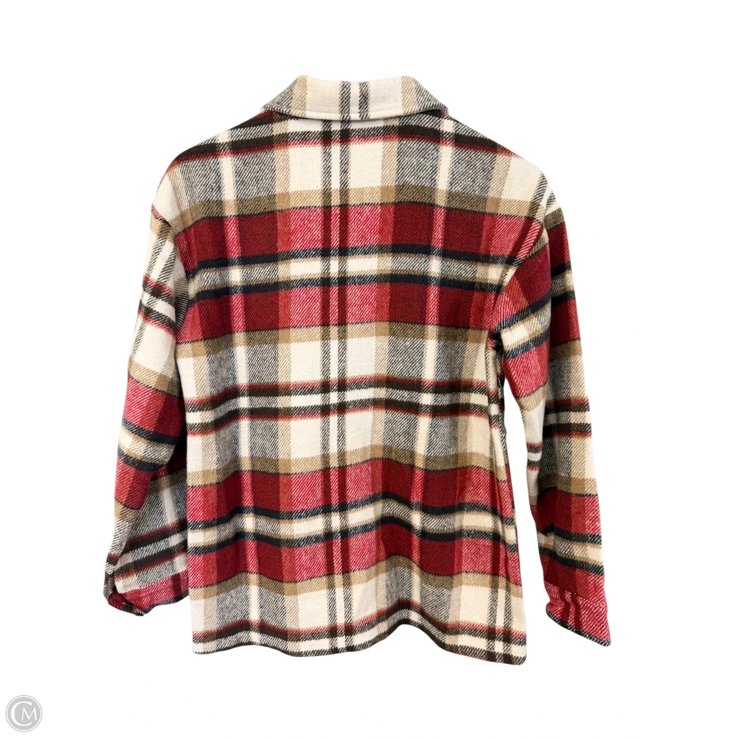 Jacket Shirt By Cmf In Plaid Pattern, Size: S